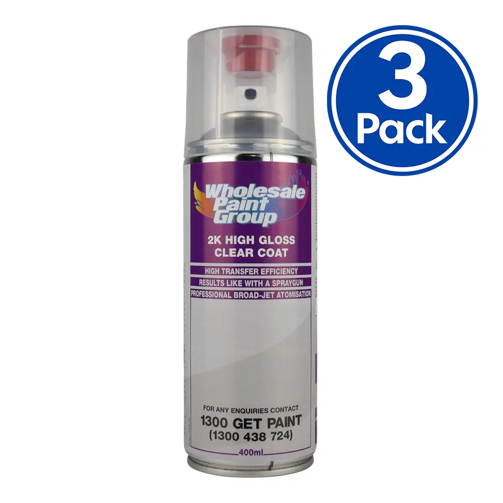 Spraymax Automotive Car 2K Component High Gloss Clear Coat 400Ml X 3 Pack 1