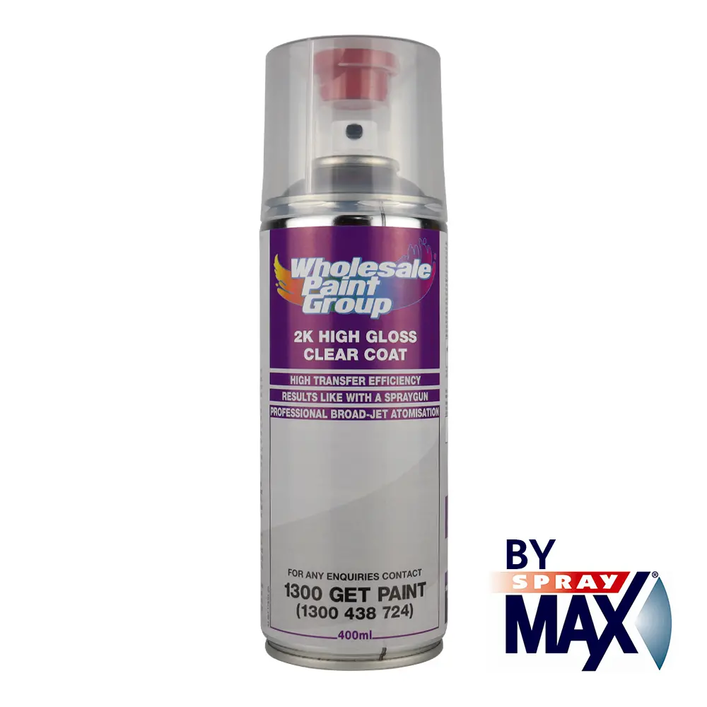 Spraymax High Gloss 2K Automotive Clear Coat 400Ml Aerosol Diy Touch Up Paint 1