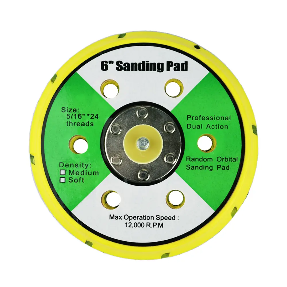 Wpg 150Mm 15 Hole Hook & Loop Backing Pad For Orbital Sander 1