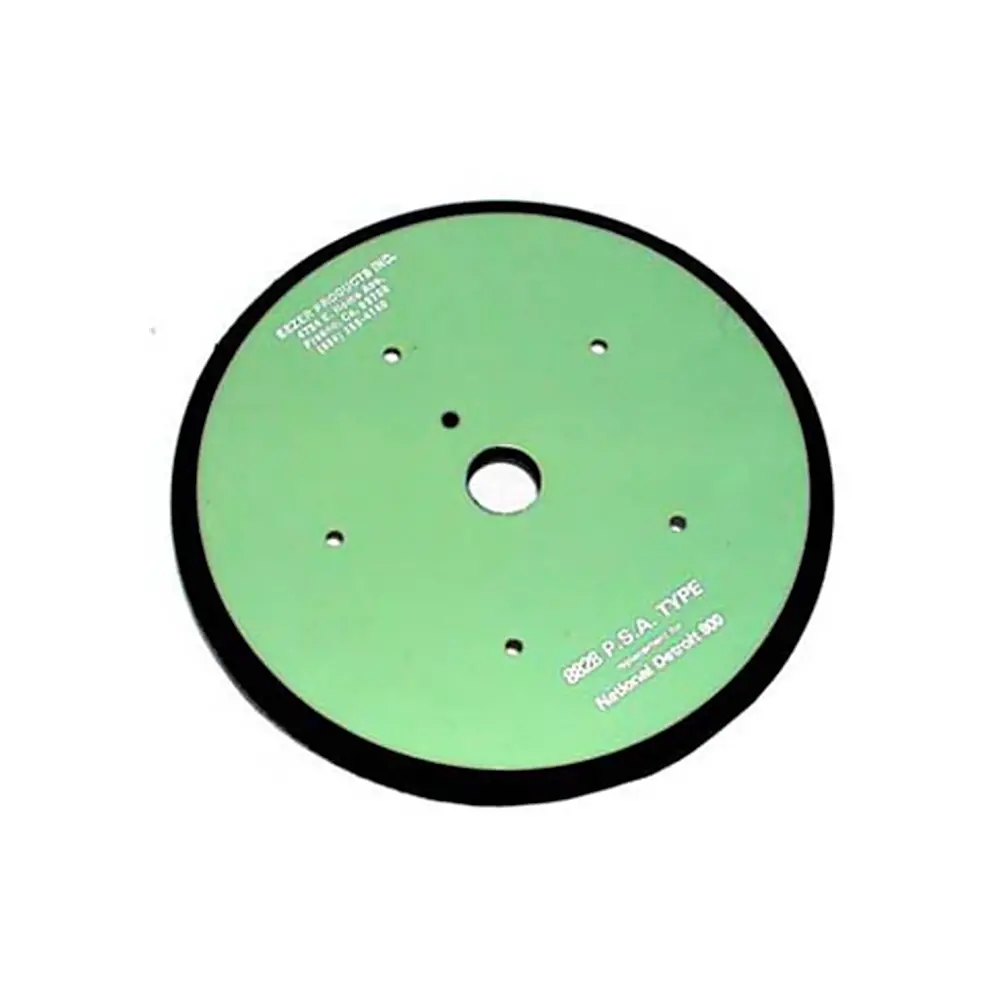 Eezer 5 Hole Back Up Pad Hook & Loop 200Mm 8" 5H Screw Mount Je8828k 1