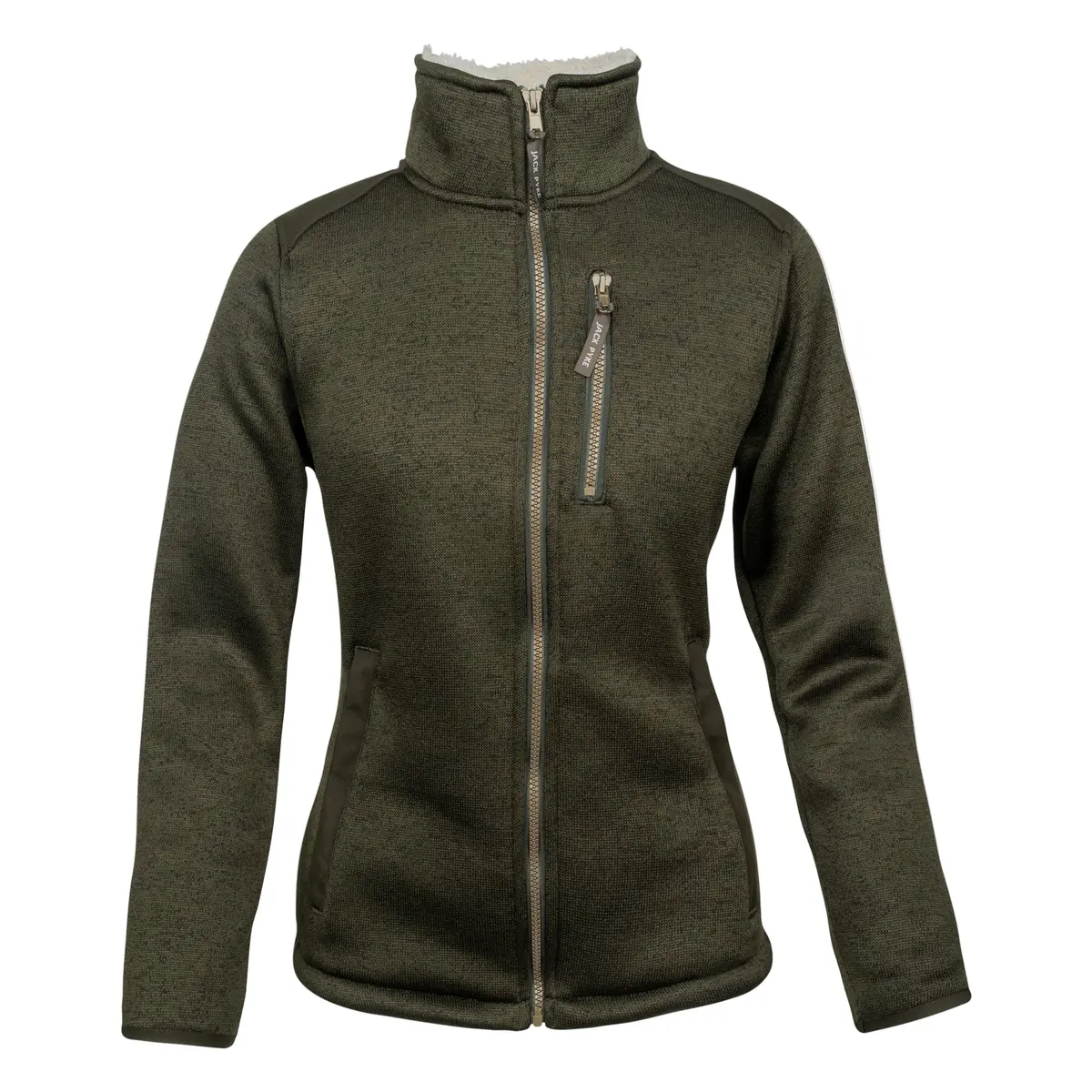 Jack Pyke Ladies Scandinavian Fleece Jacket - Dark Olive 1
