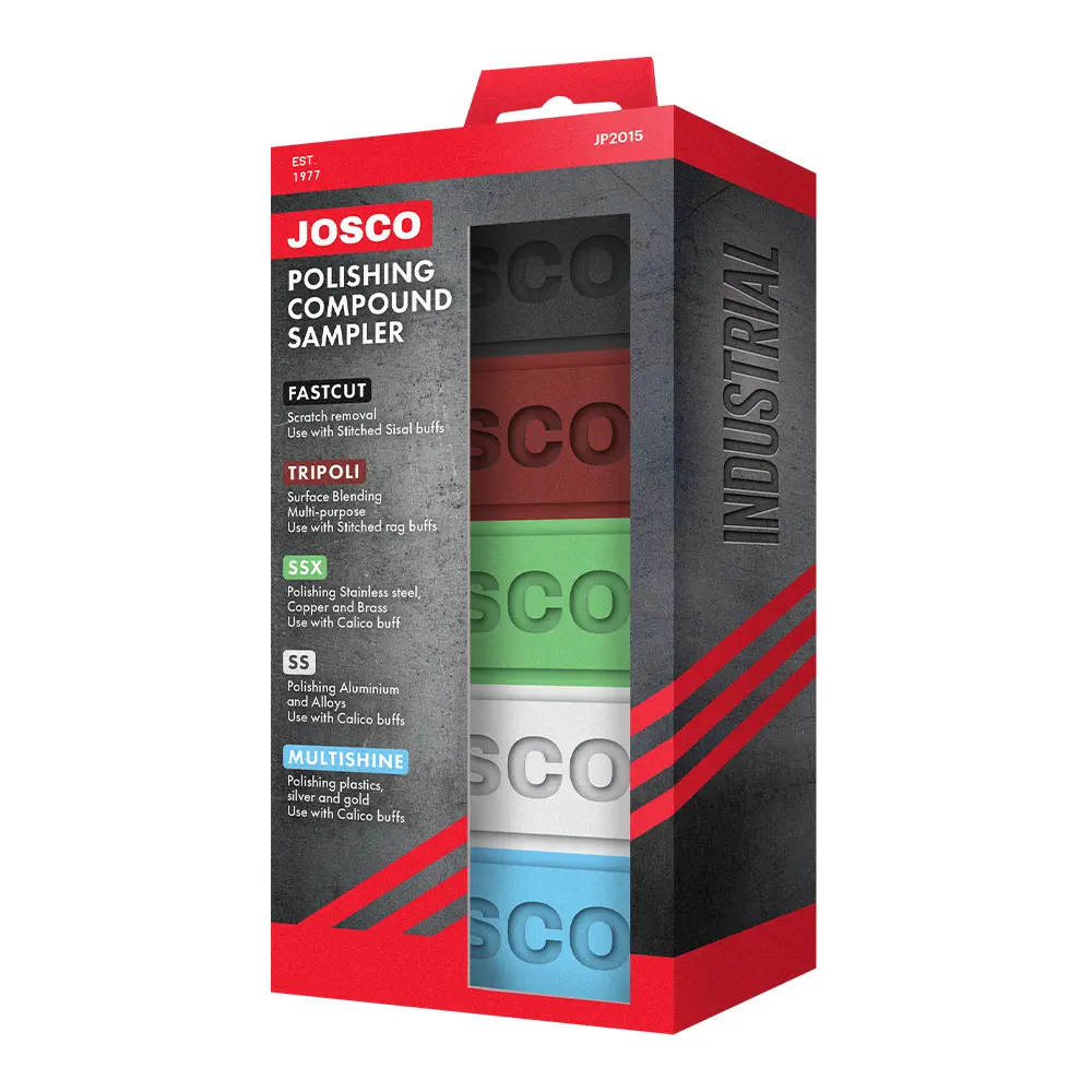 Josco Polishing Compound Sampler 5 Pce Kit Scratch Removal Surface Conditioning 1