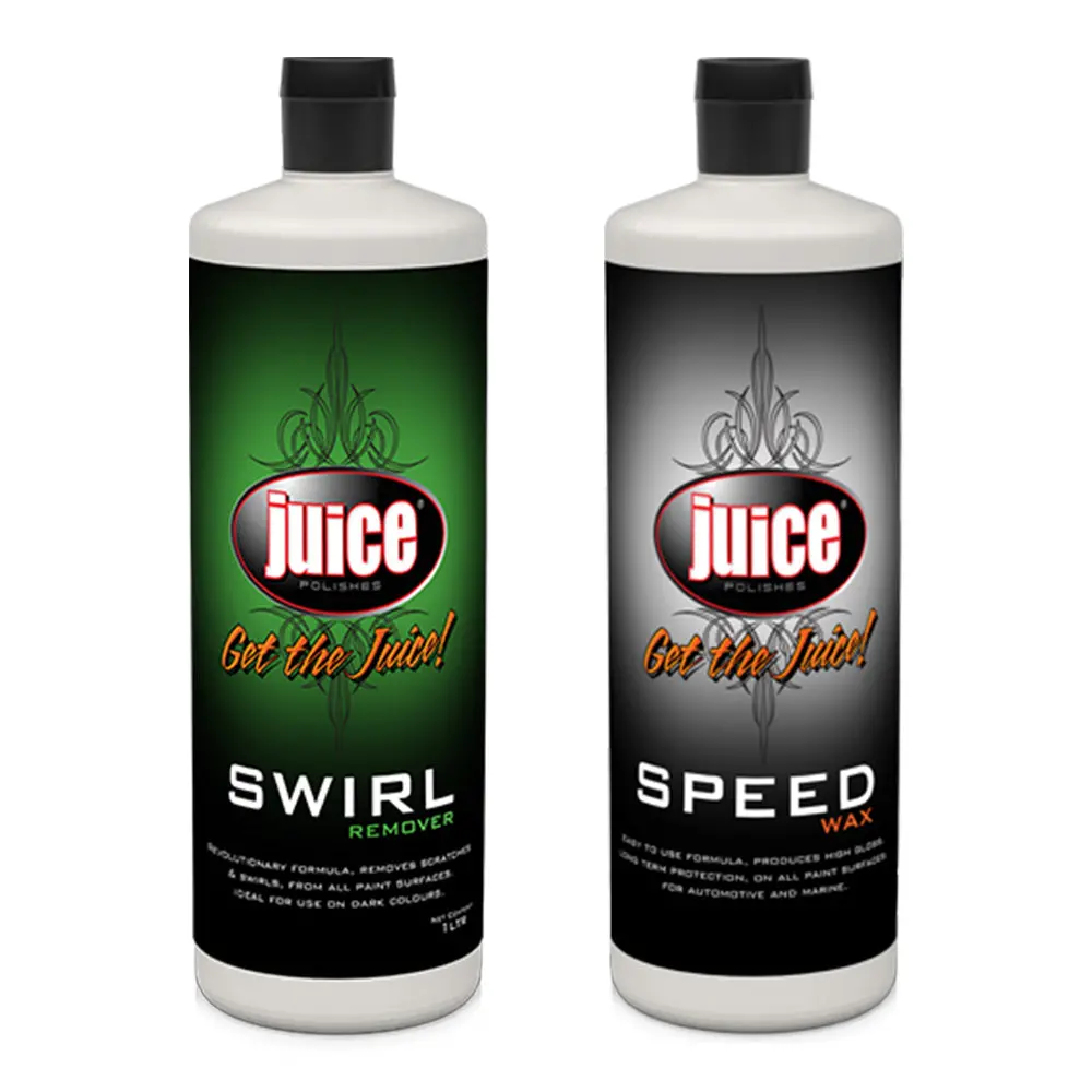 Juice Polishes Swirl Remover & Speed Wax 1L Polishing Compound + Protection Bundle 1