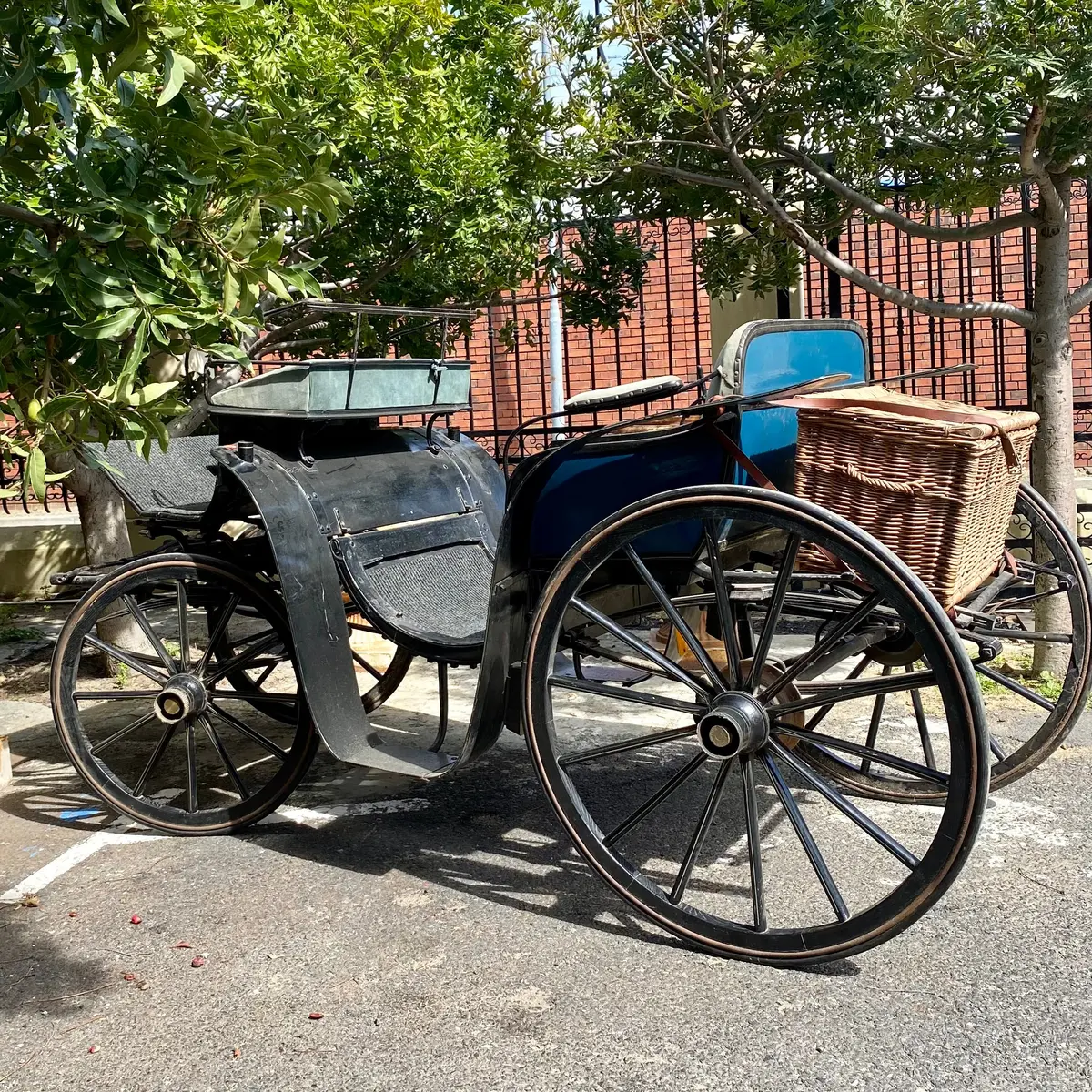 Amazing Antique Horse Carriage With Velvet Seating 1