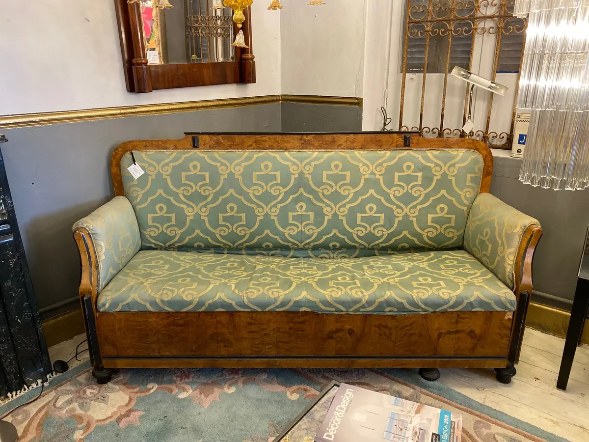 Edwardian Sofa With Walnut Veneer - Sold 1