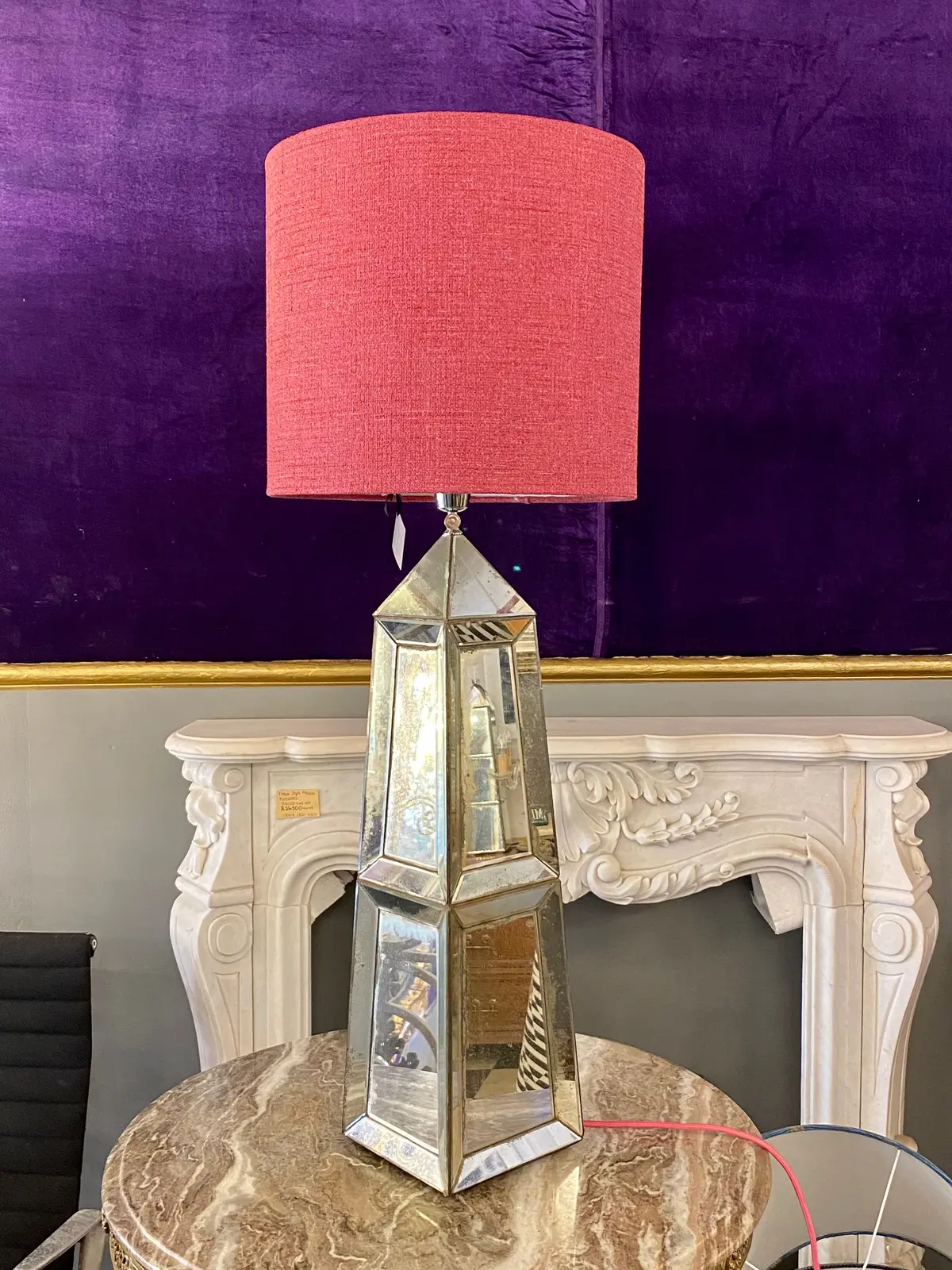 Aged Mirror Table Lamp 1