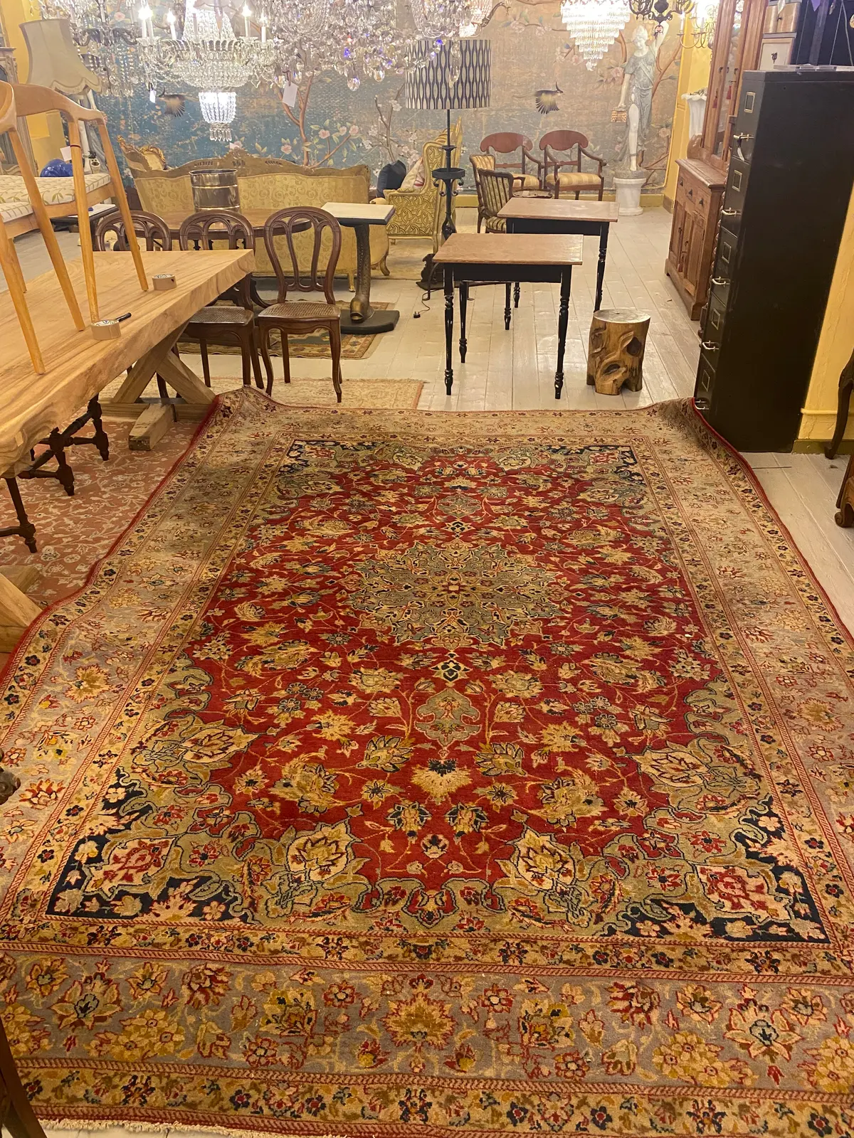 Vintage Red & Blue Rug - Sold 1