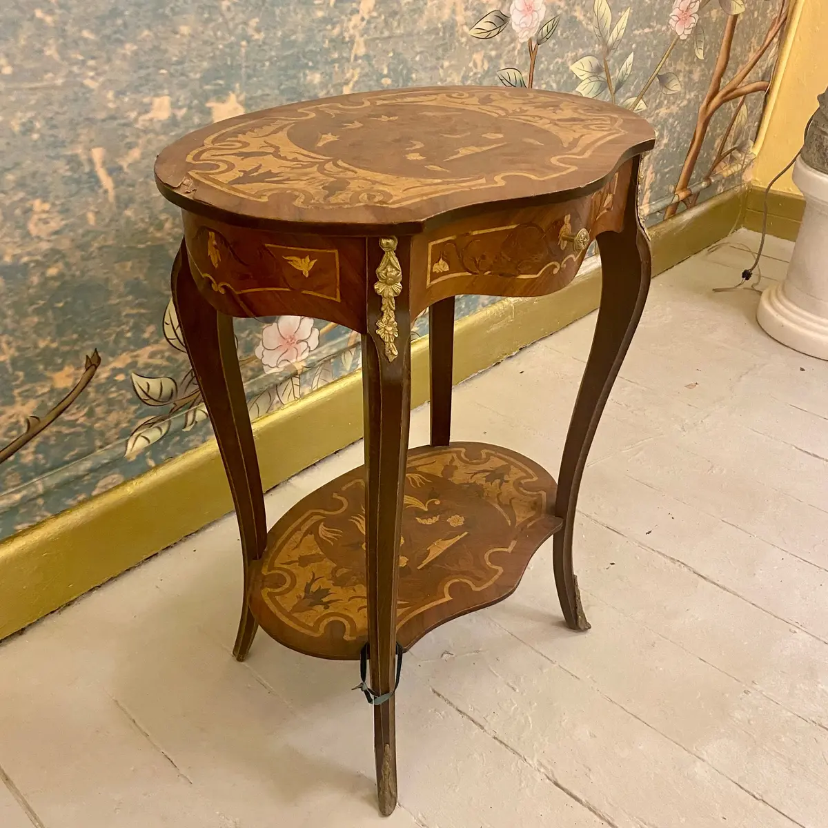 French Style Inlaid Pedestal - Sold 1