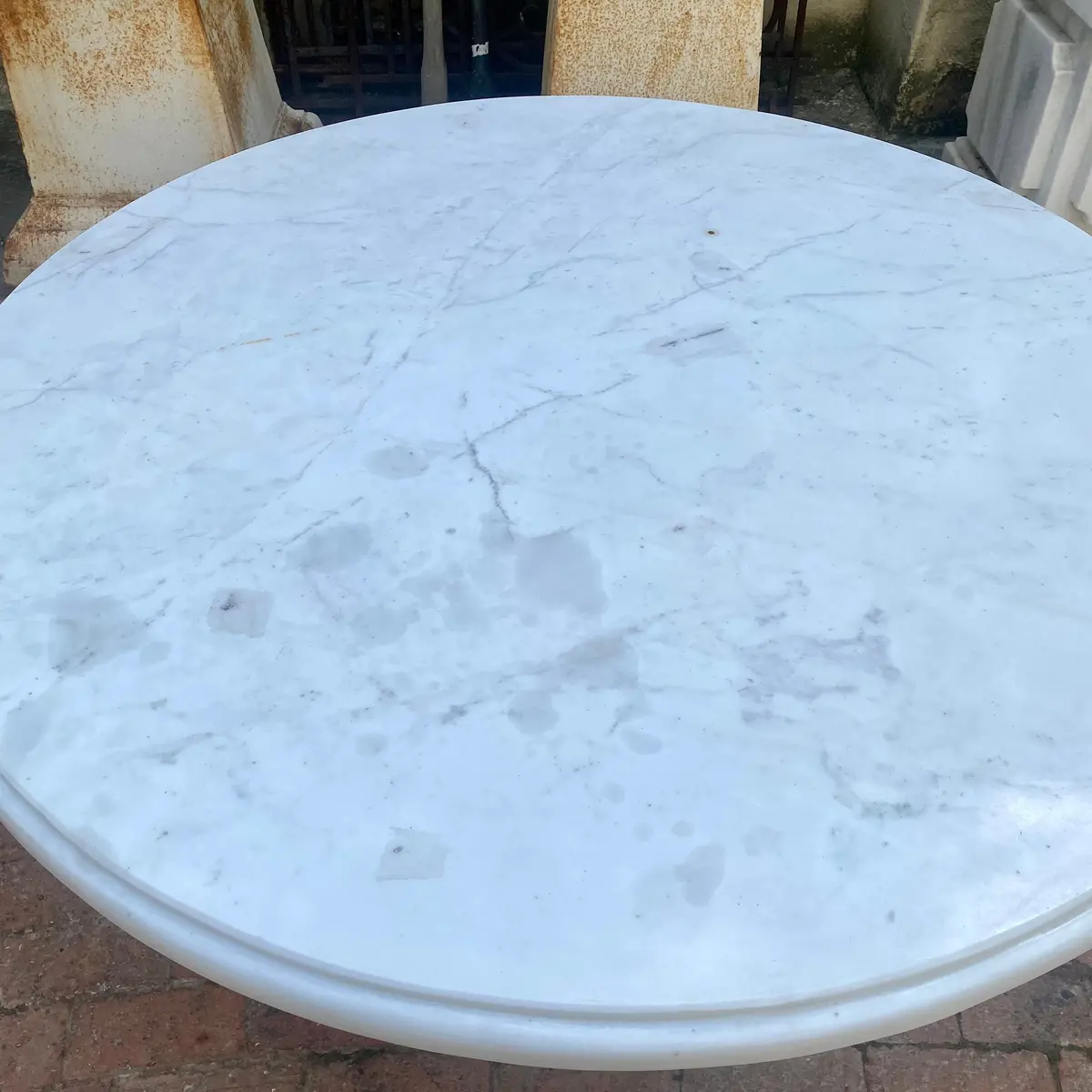 White Marble Table Top - Sold 1