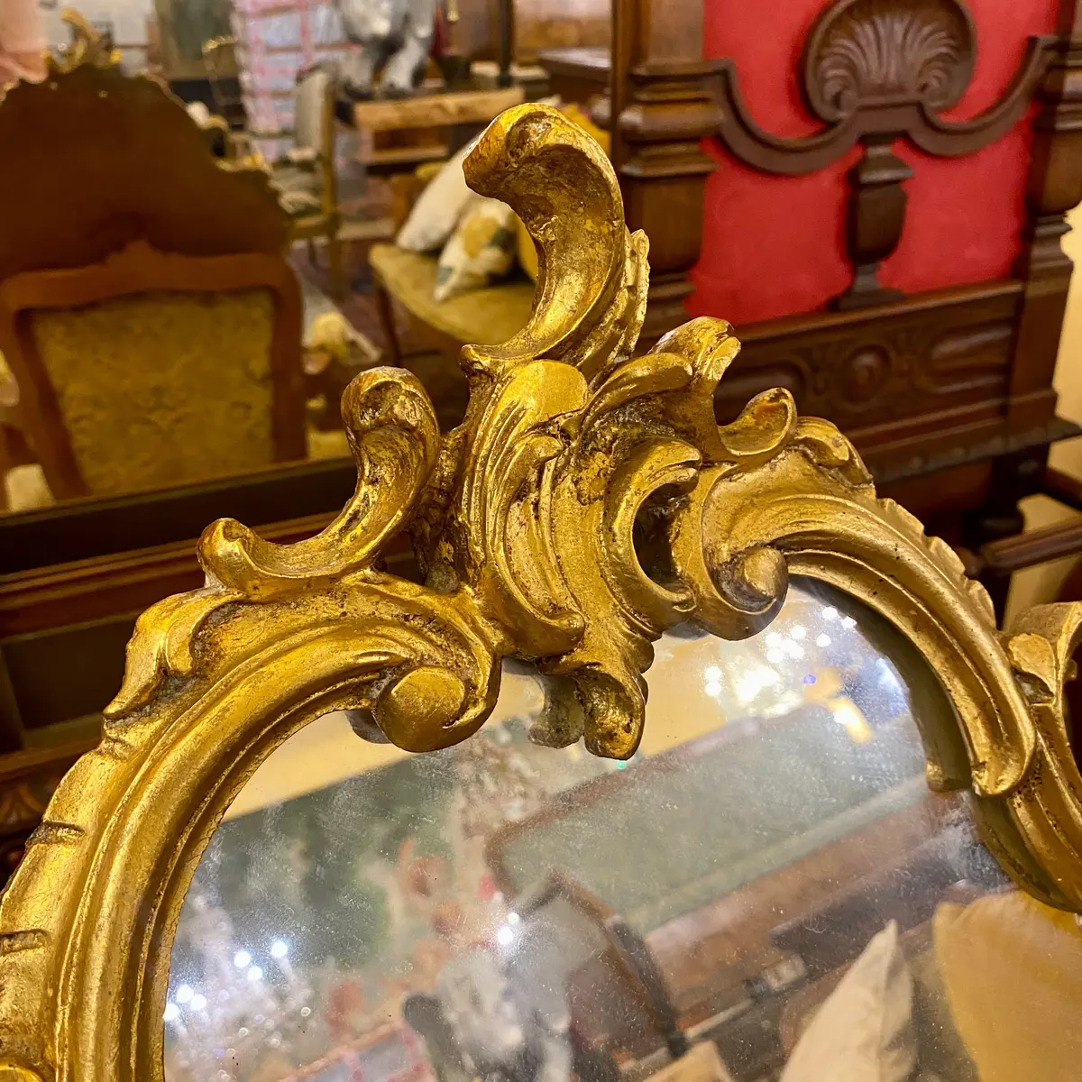 Antique French Gilt Mirror - Sold 2