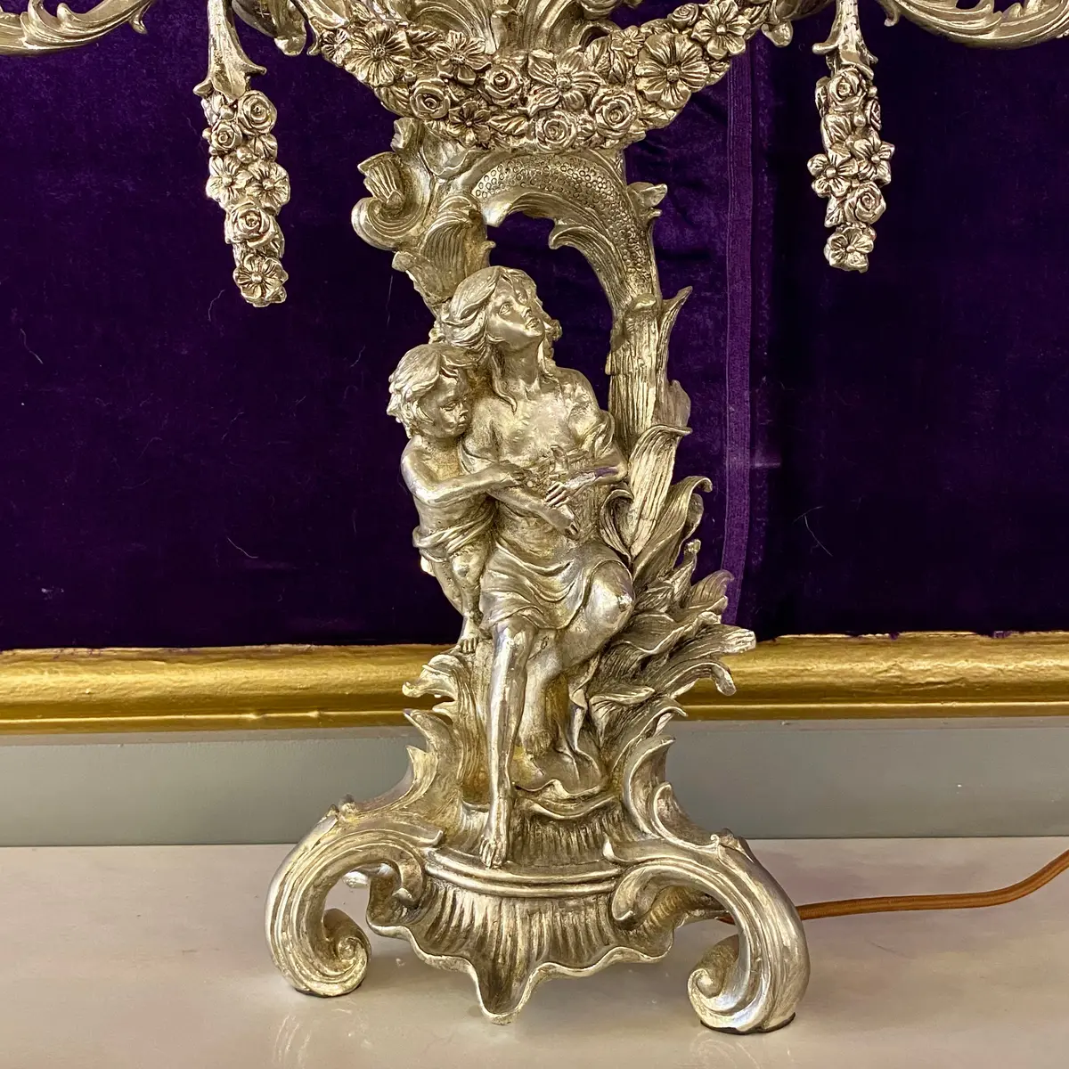 Large Silver Plated Table Candelabra - Sold 2