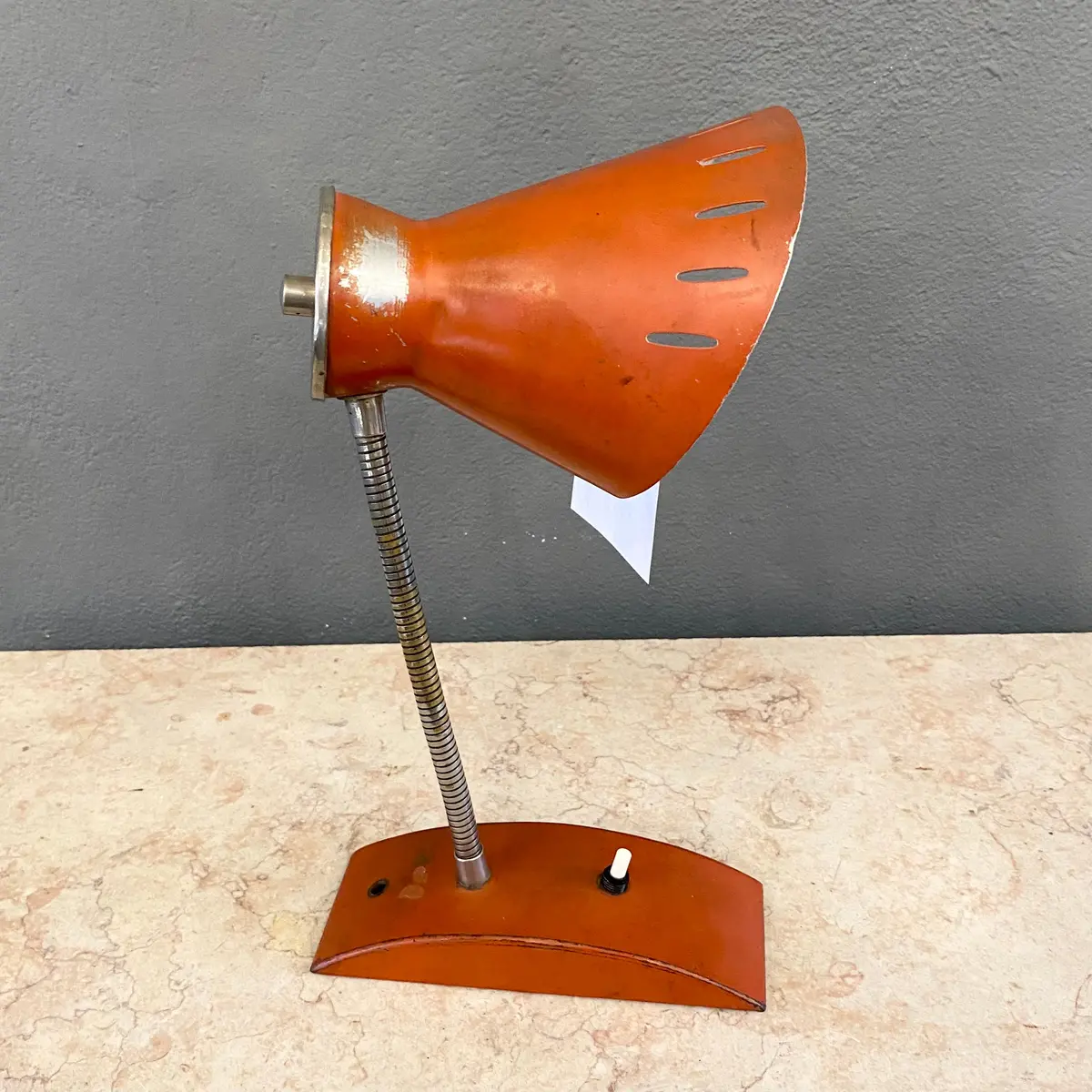 Vintage Adjustable Steel Desk Lamp - Sold 1