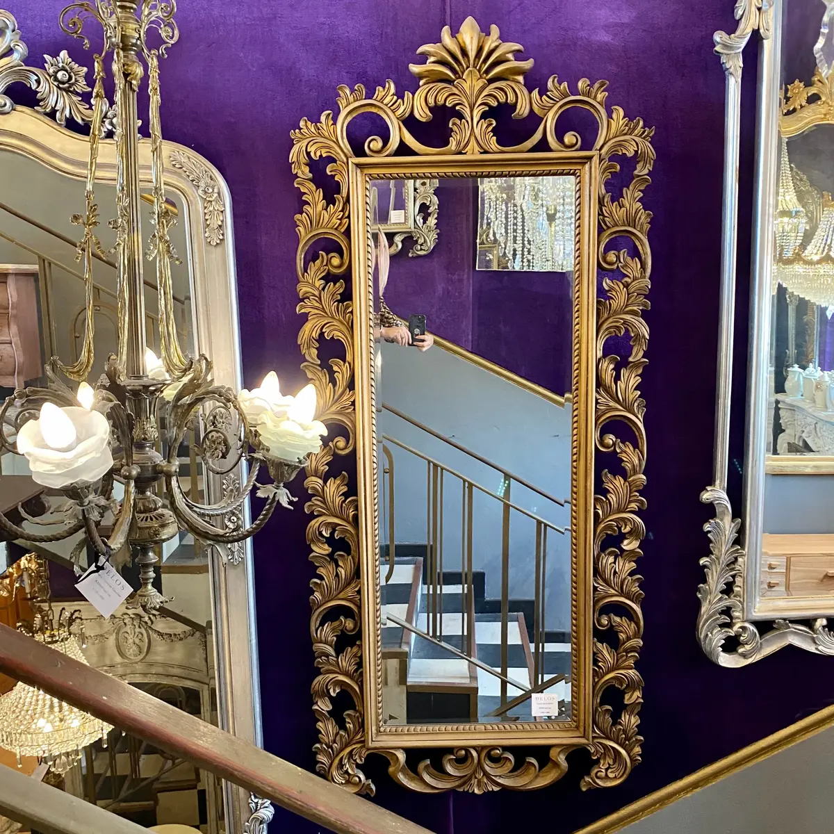 Tall French Style Mirror - Sold 1