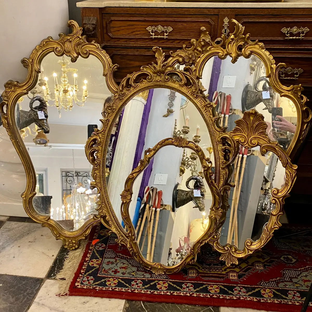 Gorgeous Assorted French Mirrors - Sold 1