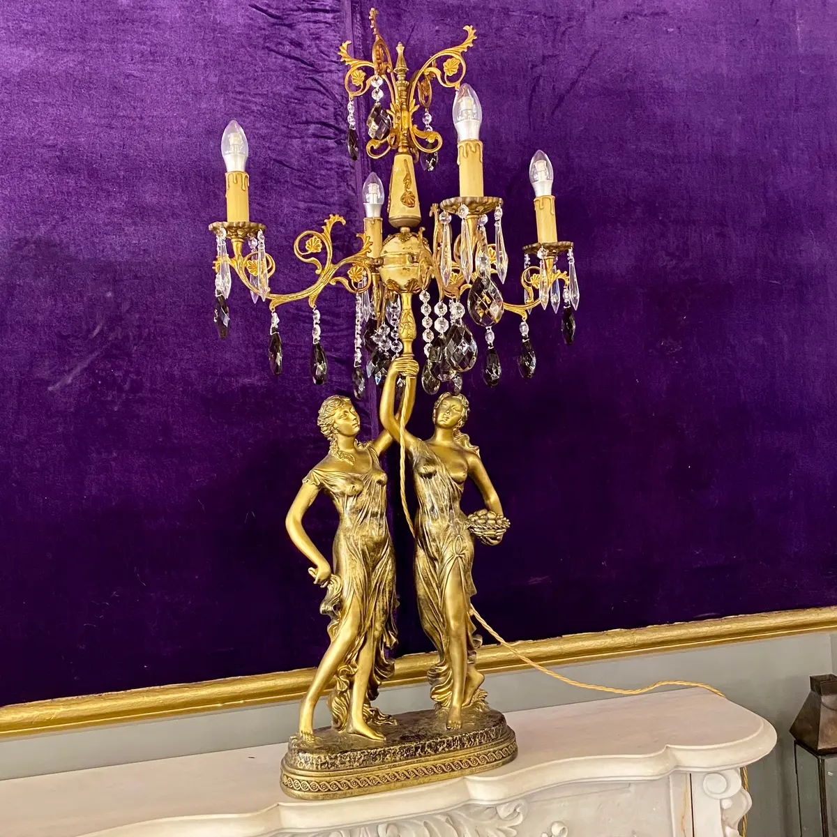 Gorgeous Antique Table Candelabra 1