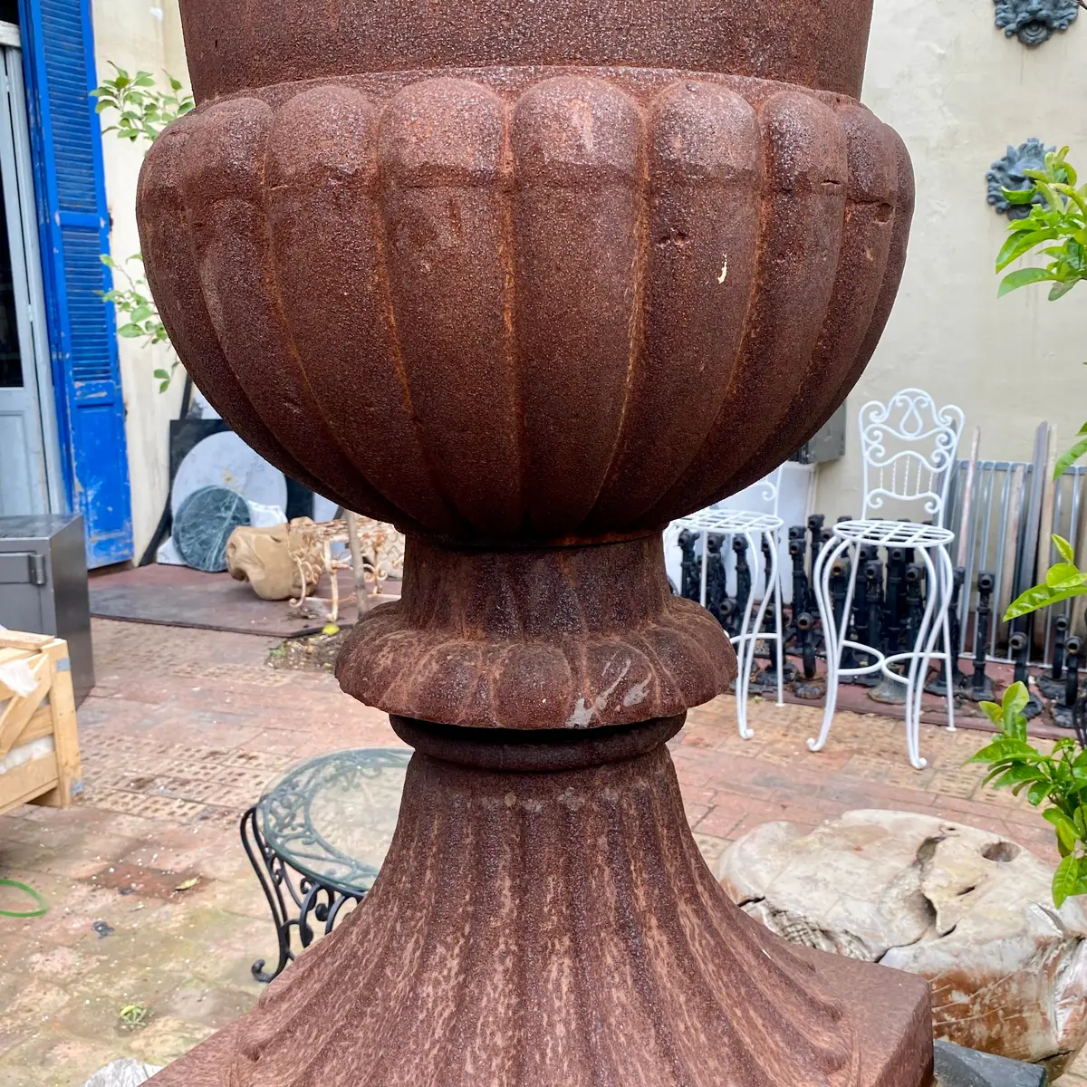 Classic Tall Cast Iron Urn - Sold 4