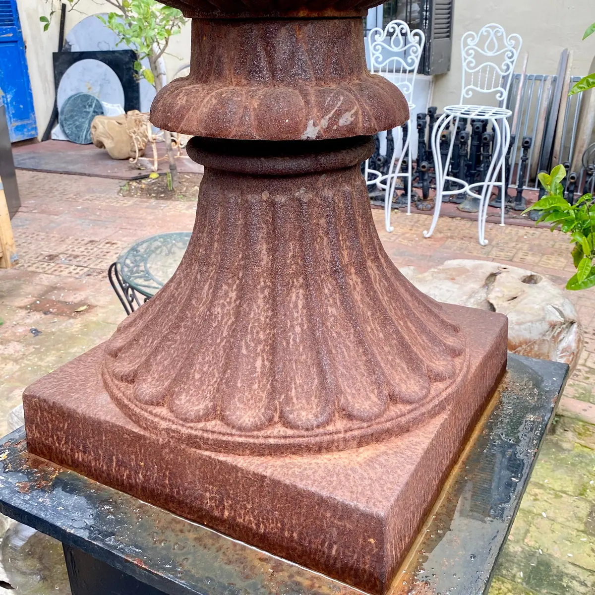 Classic Tall Cast Iron Urn - Sold 5