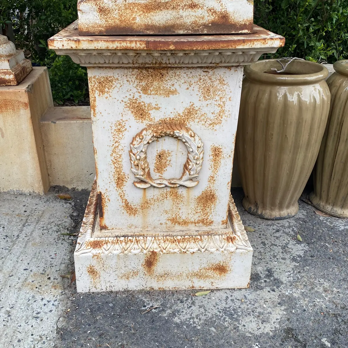 Large Cast Iron Plinth - Sold 1