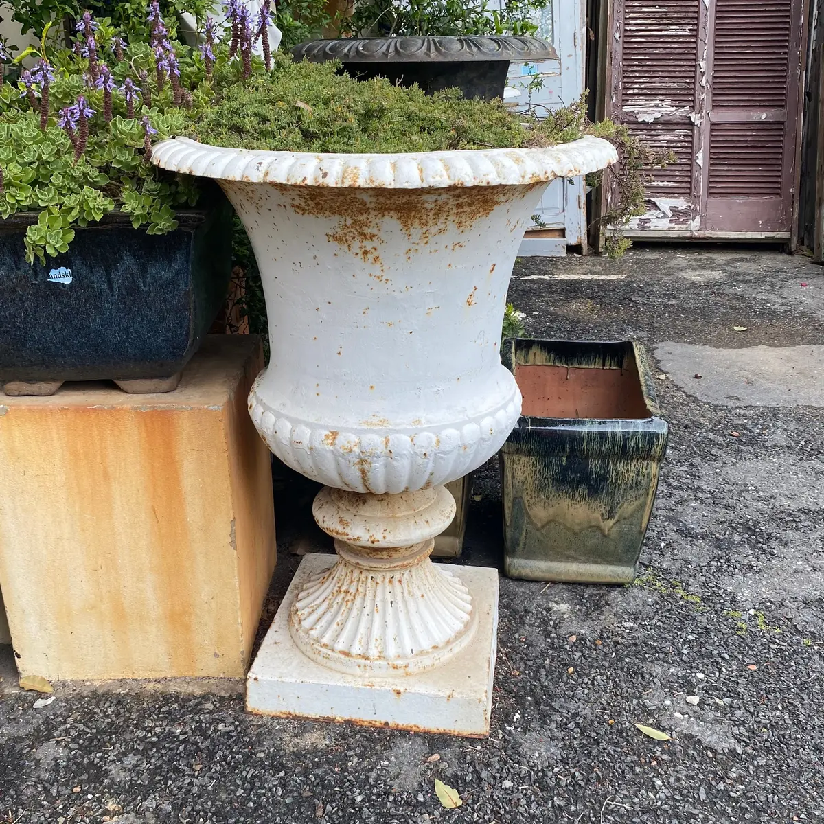 Cast Iron Urn With Deep Belly - Sold 1