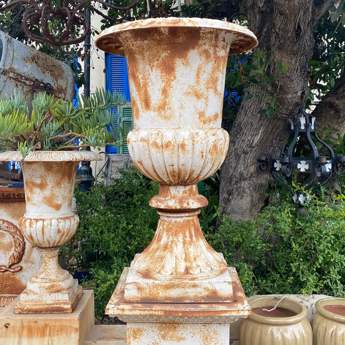 Classic Tall Cast Iron Urn - Sold 6