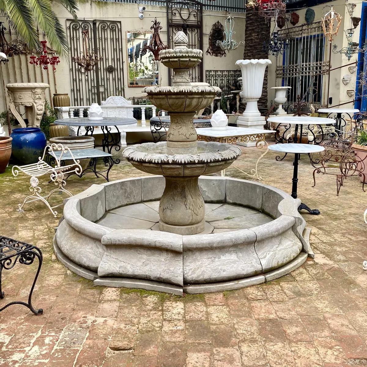 Very Large Bluestone Water Feature With Pool - Sold 1