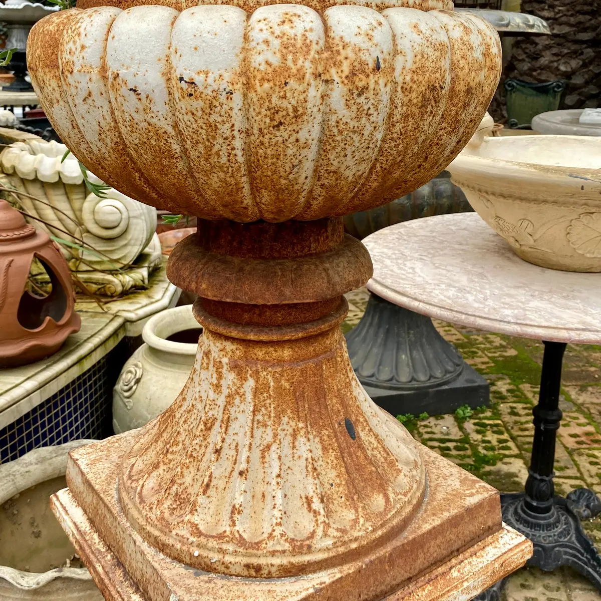 Classic Tall Cast Iron Urn - Sold 8