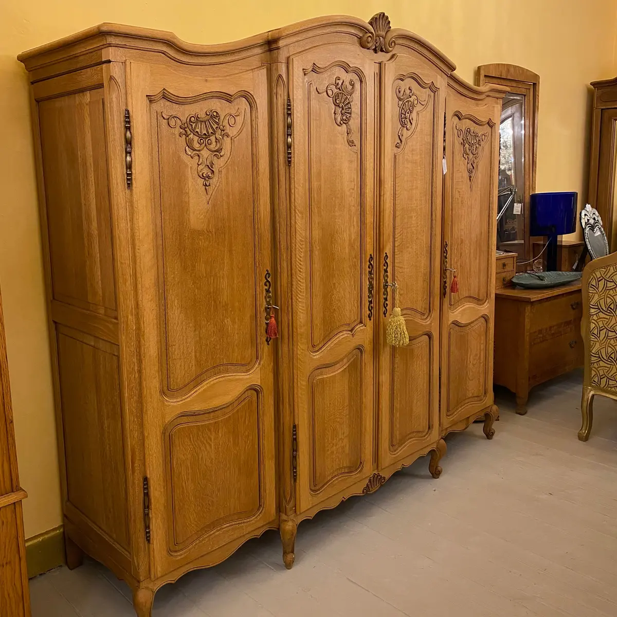 Large Antique French Oak Wardrobe - Sold 1