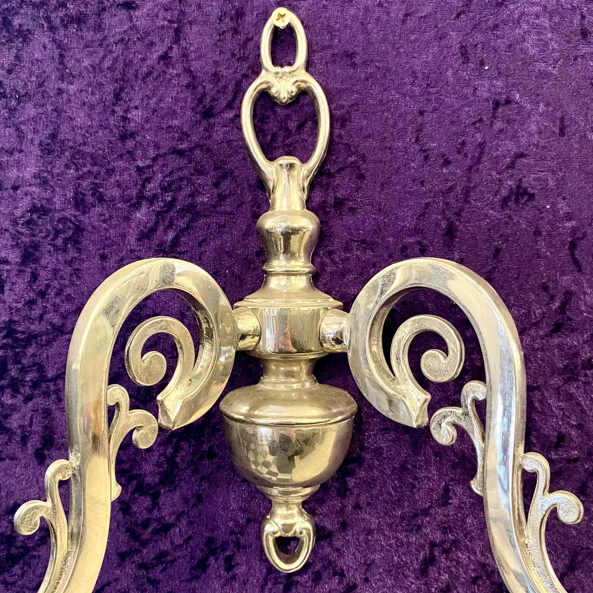 Pair Of Antique Nickel Wall Lights - Sold 2
