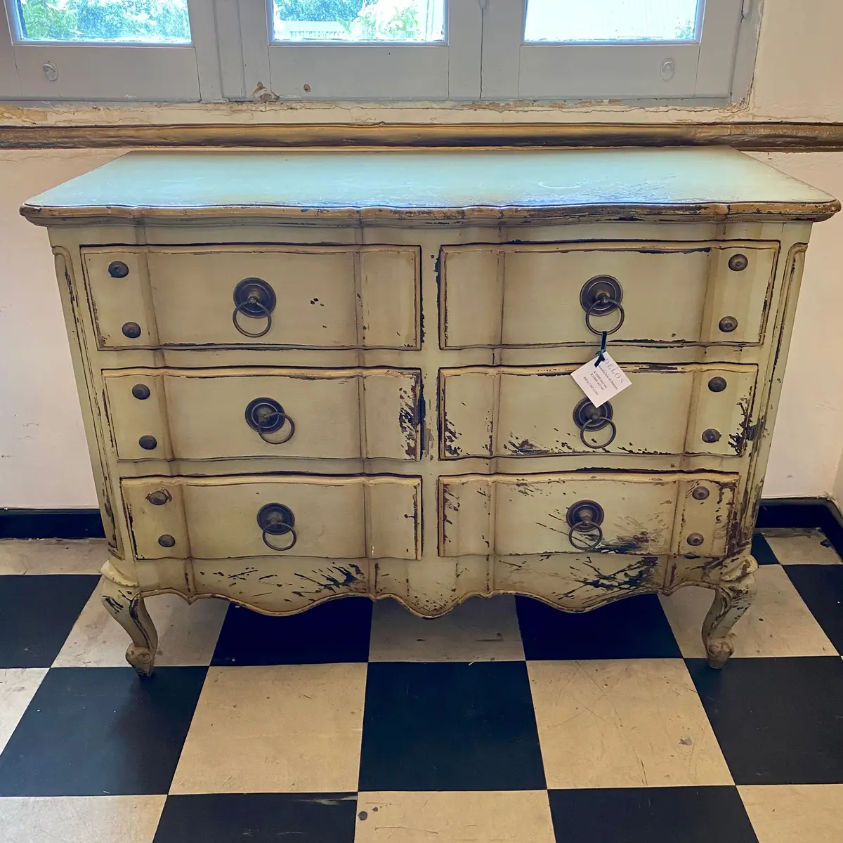 Distressed French Style Chest Of Drawers - Sold 1