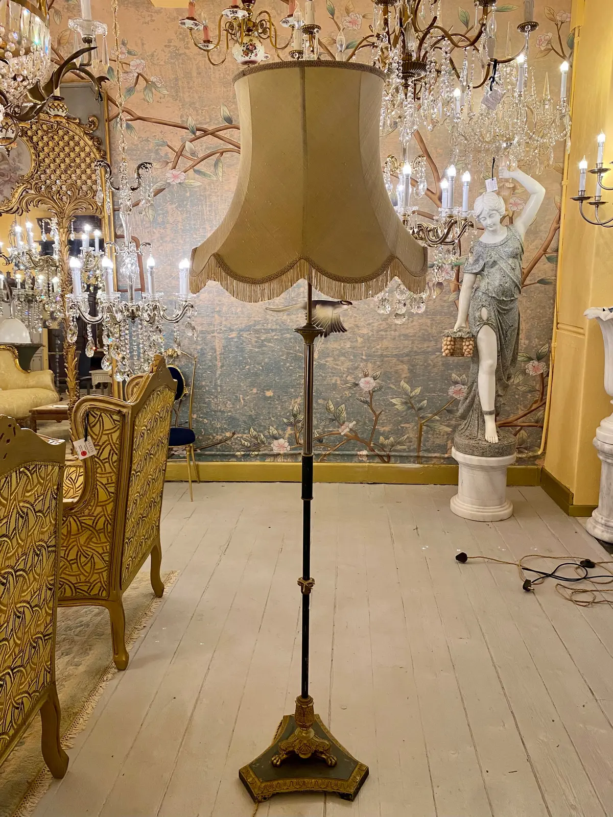 Antique Empire Style Standing Lamp - Sold 1