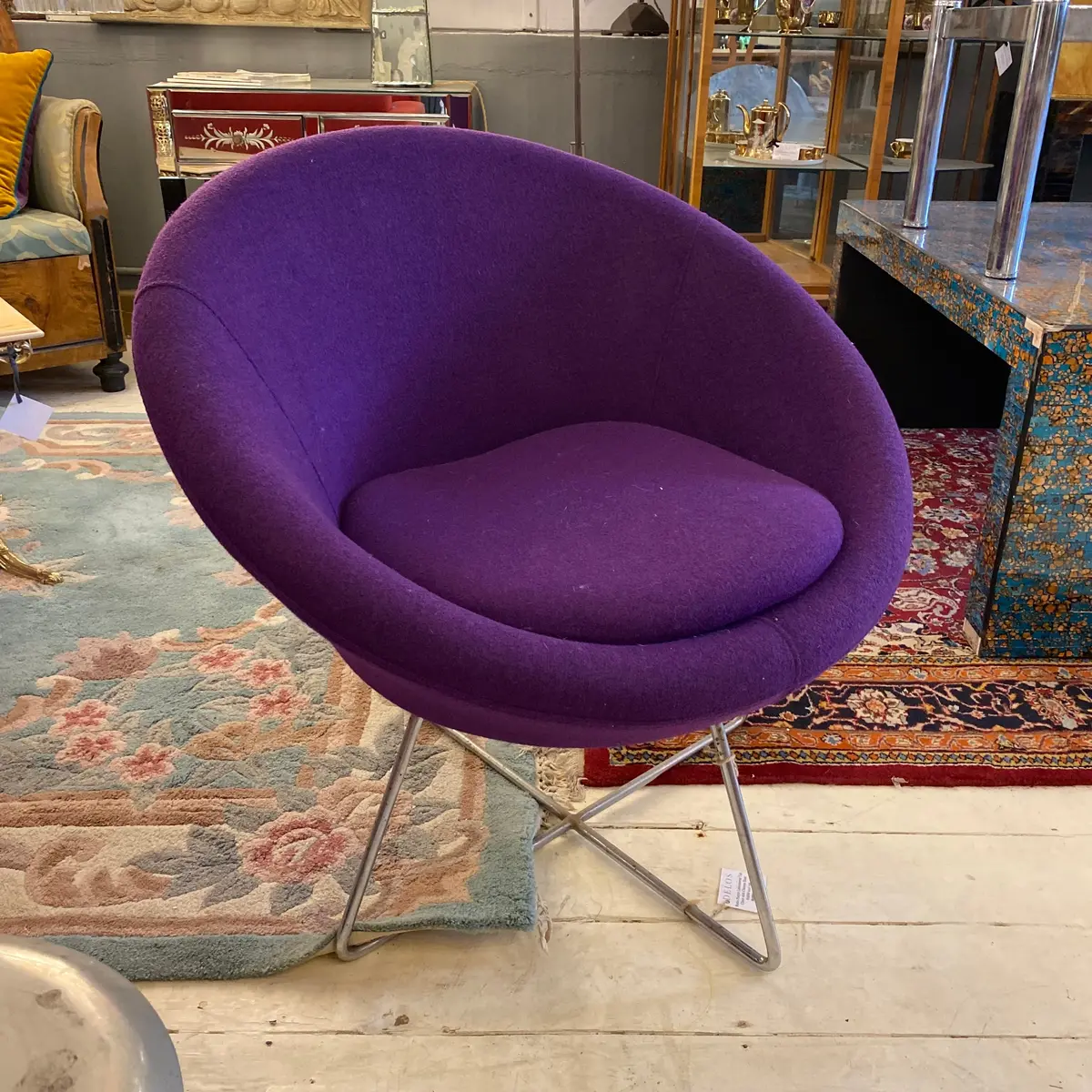 Retro Purple Tub Chair - Sold 1
