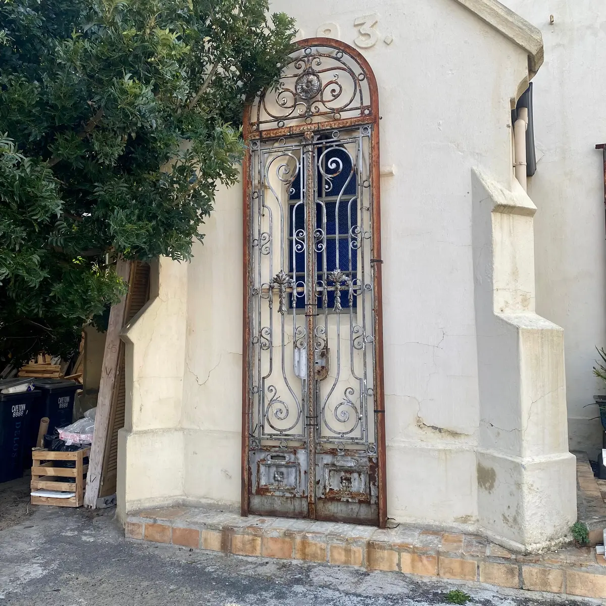 Art Nouveau Forged Steel Gate - Sold 1