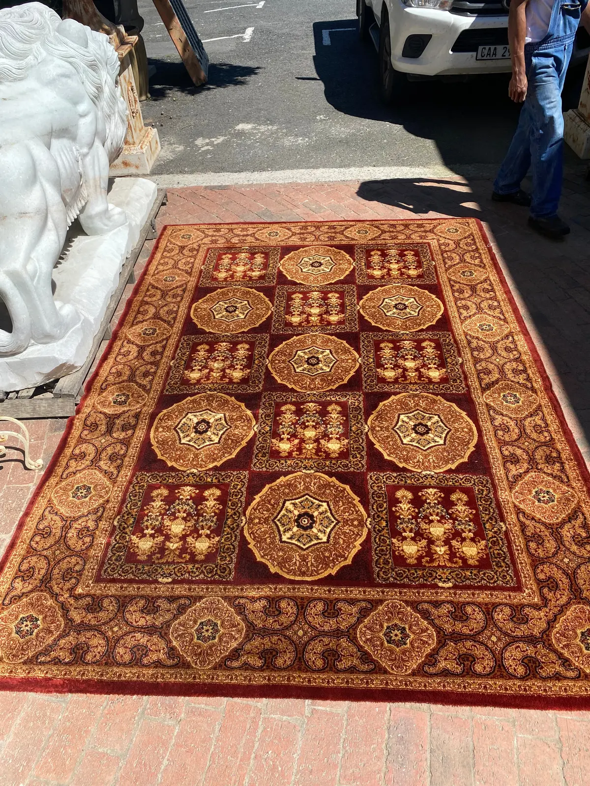 Vintage Rug In A Traditional Garden Pattern - Sold 1