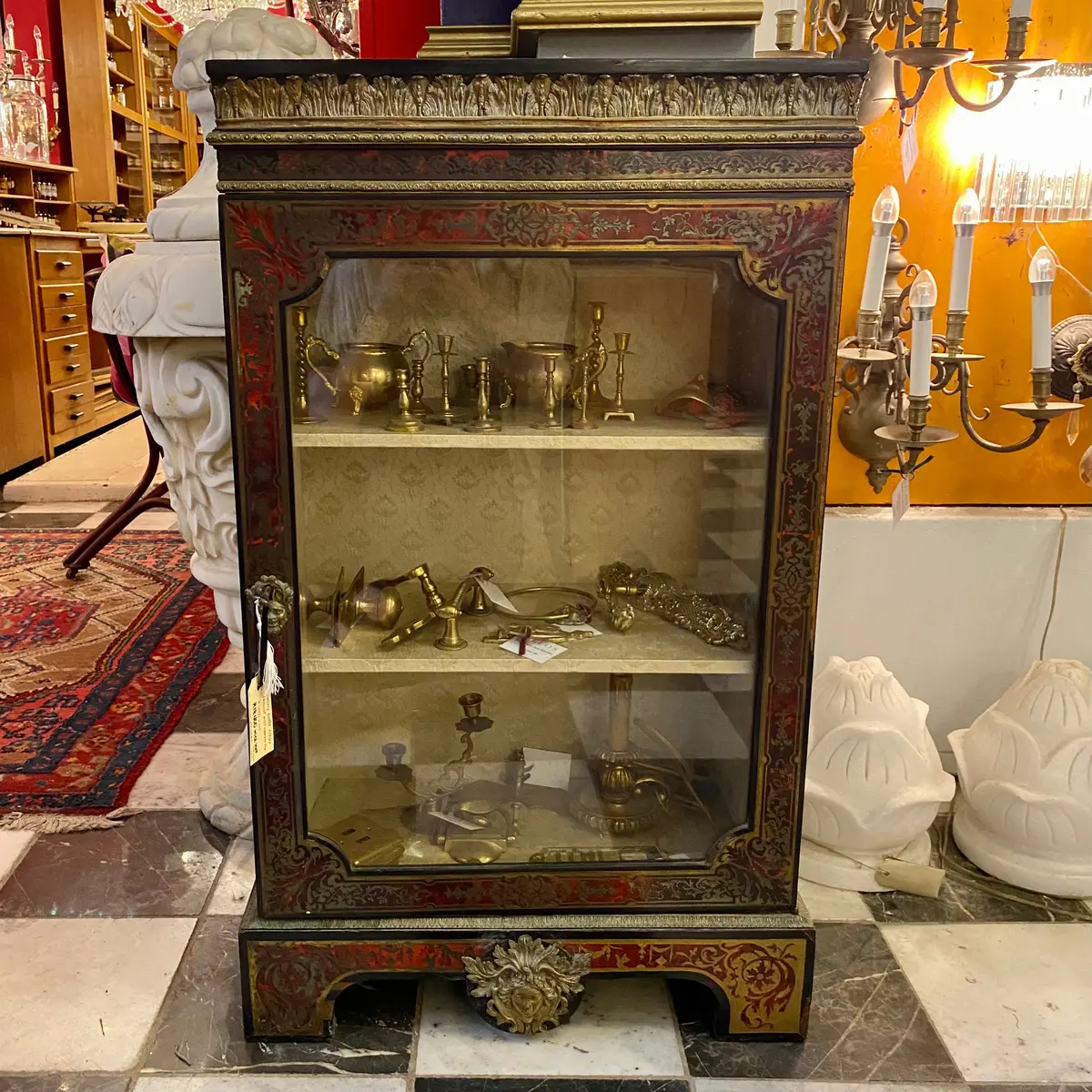 Antique French Boulle Display Cabinet - Sold 1