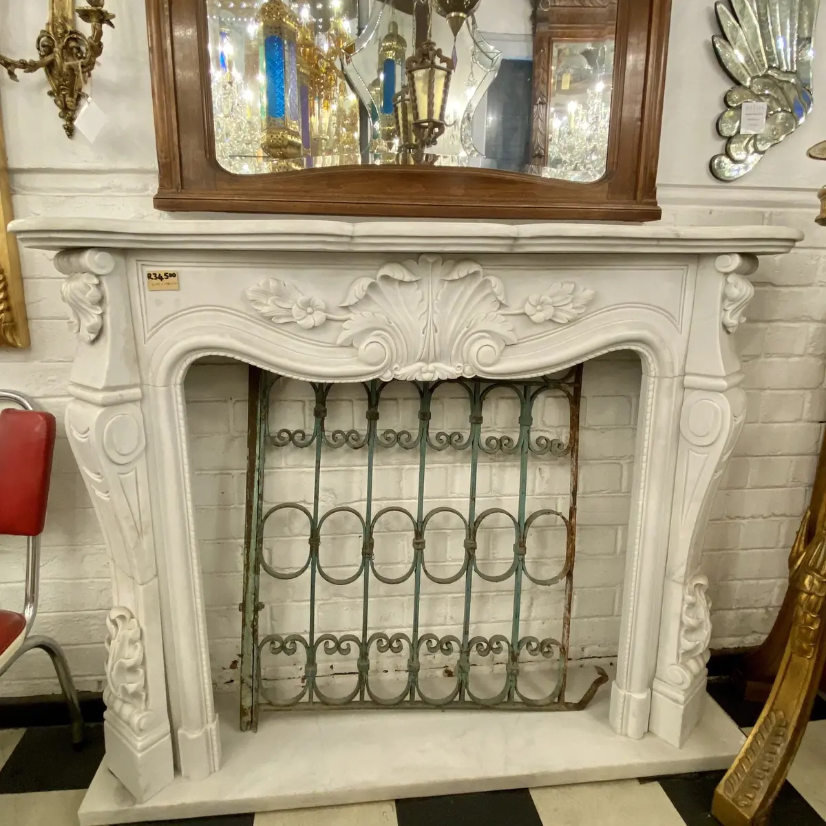 White Marble Fire Surround - Sold 1