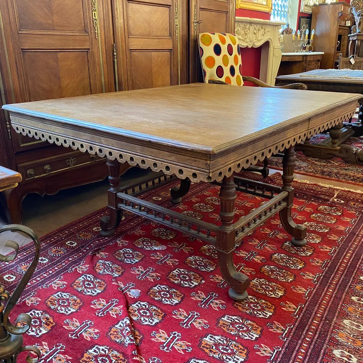 Antique Oak Dining Table - Sold 1