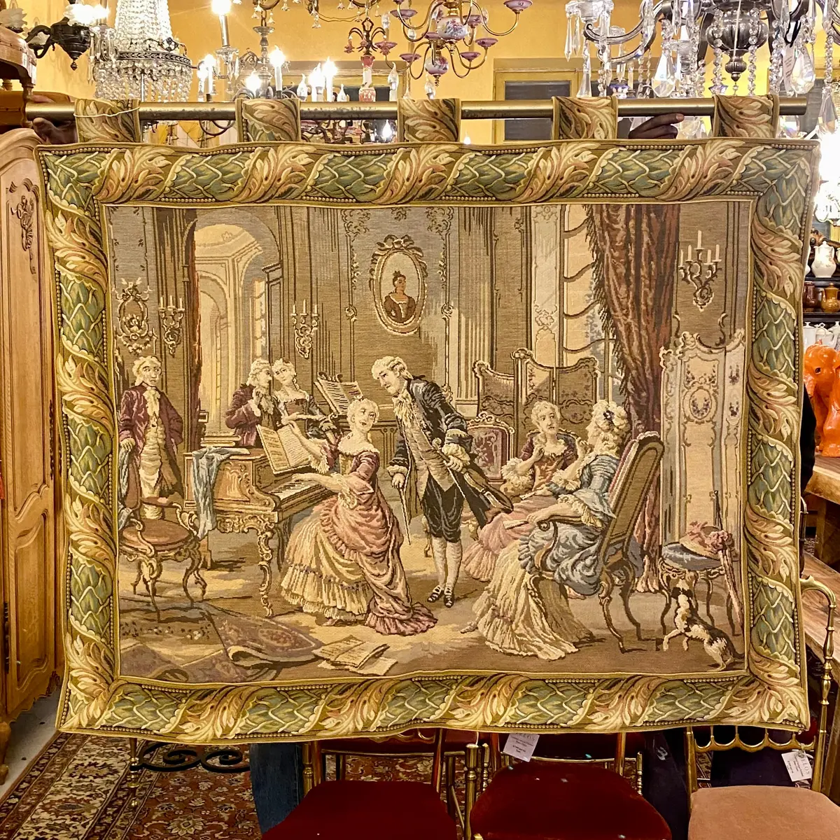 Vintage Tapestry Of Musicians - Sold 1