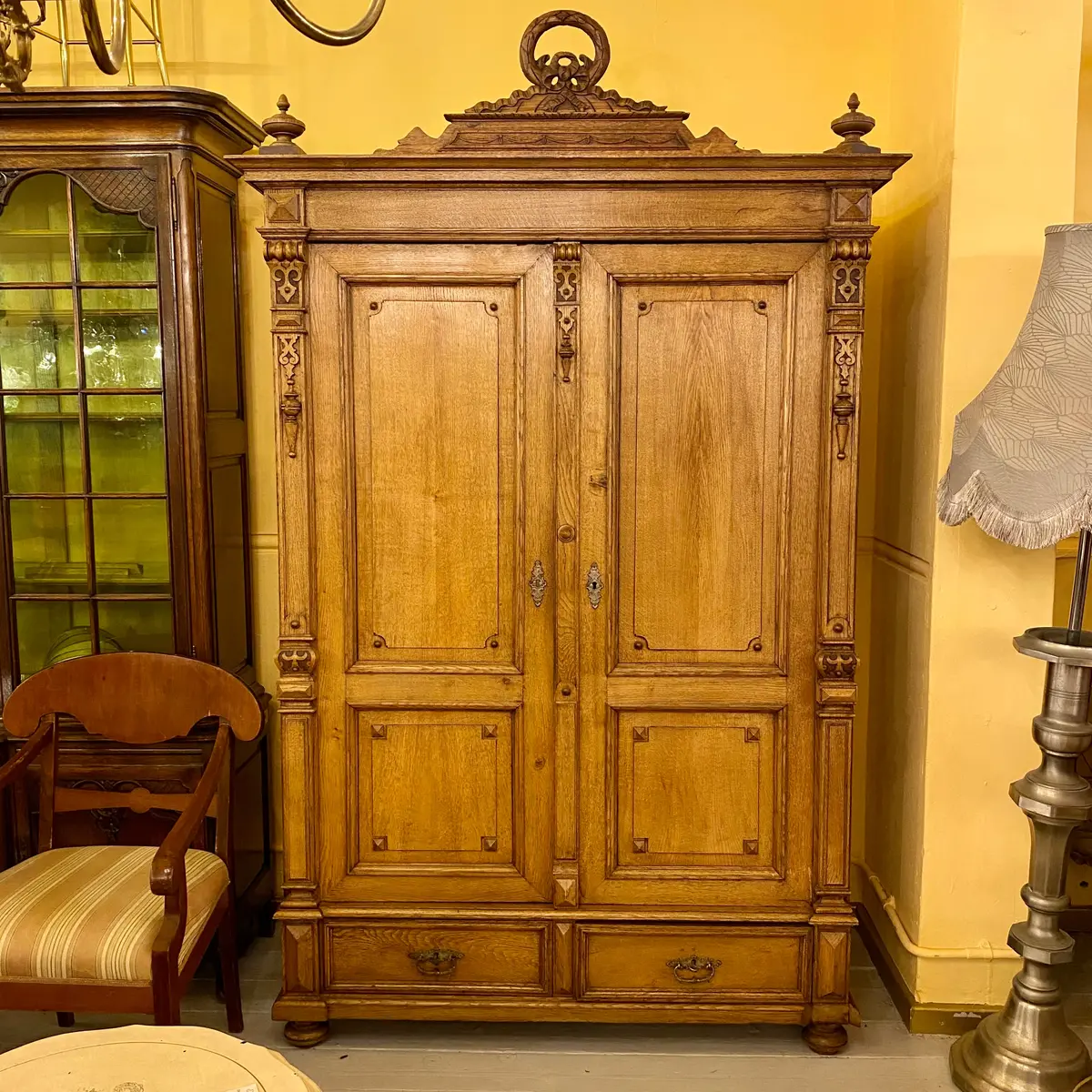 Antique French Oak Provencal Wardrobe 1