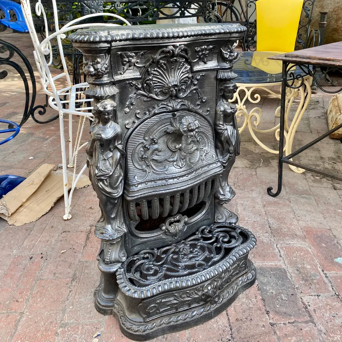 Antique Cast Iron Stove - Sold 1