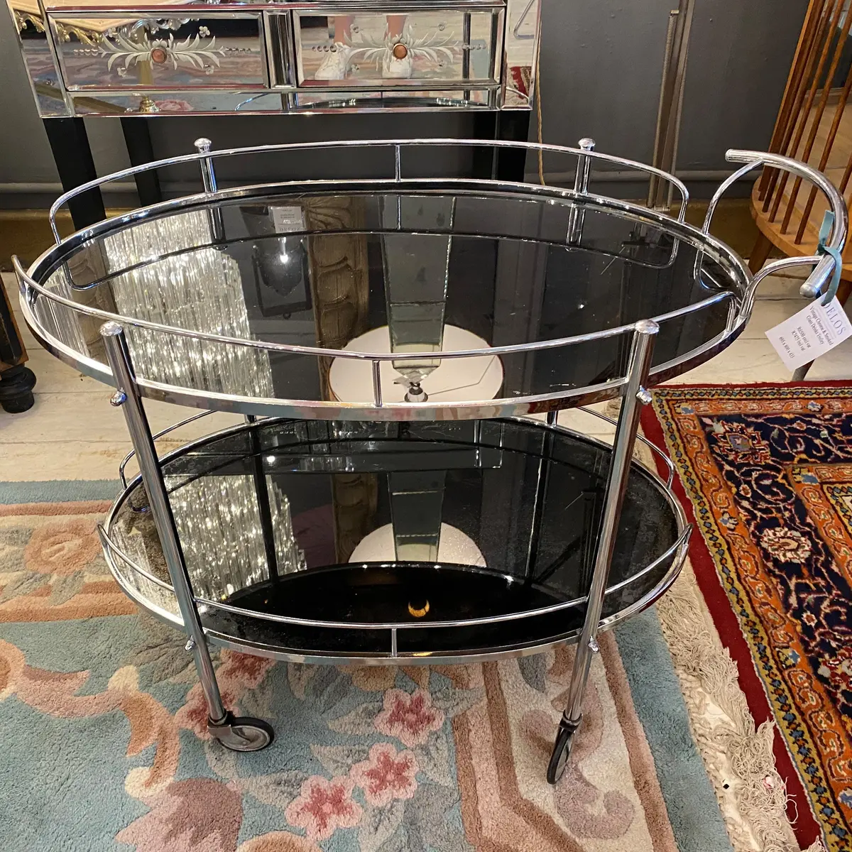1960'S Chrome Drinks Trolley - Sold 2