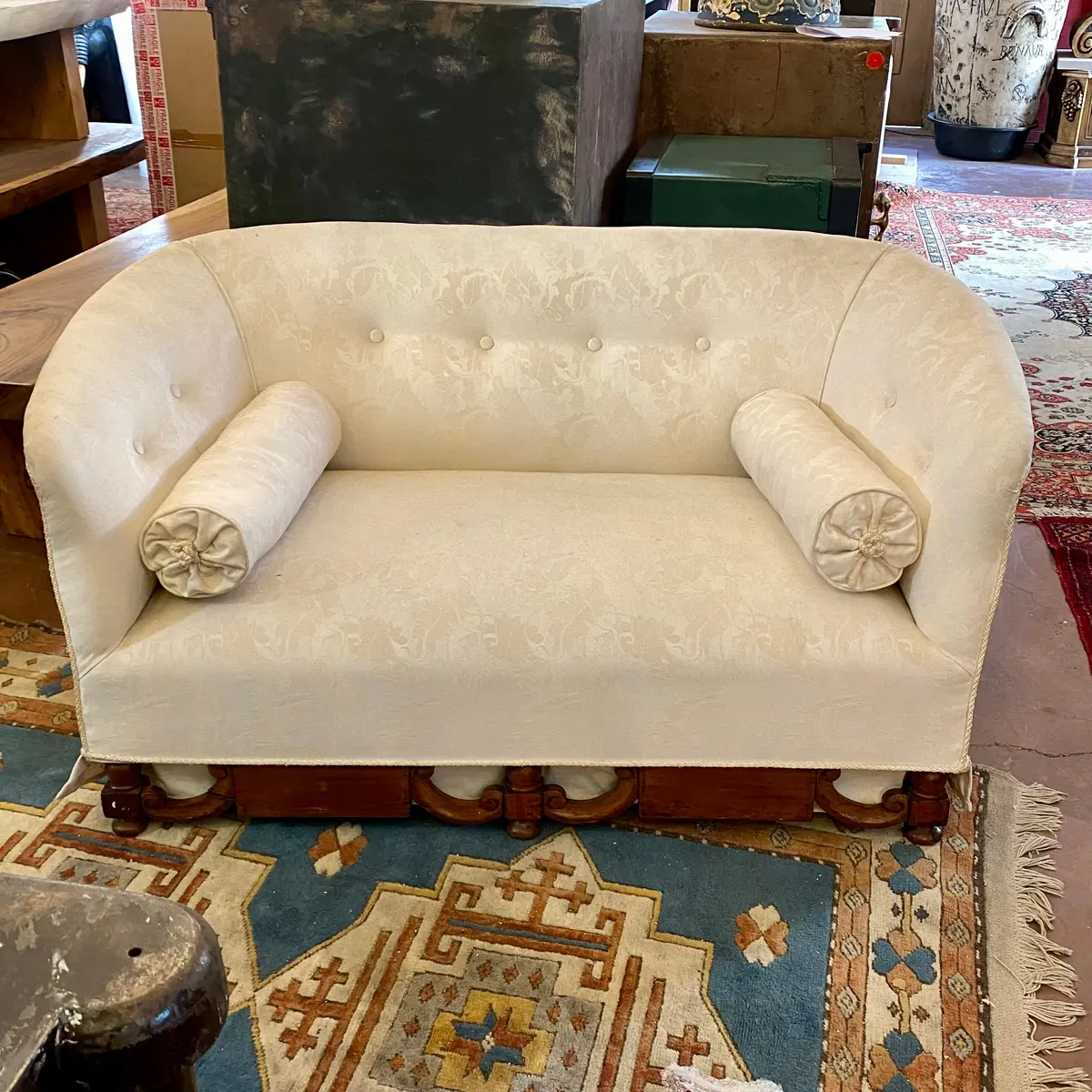 Antique Carved Rosewood Sofa 1
