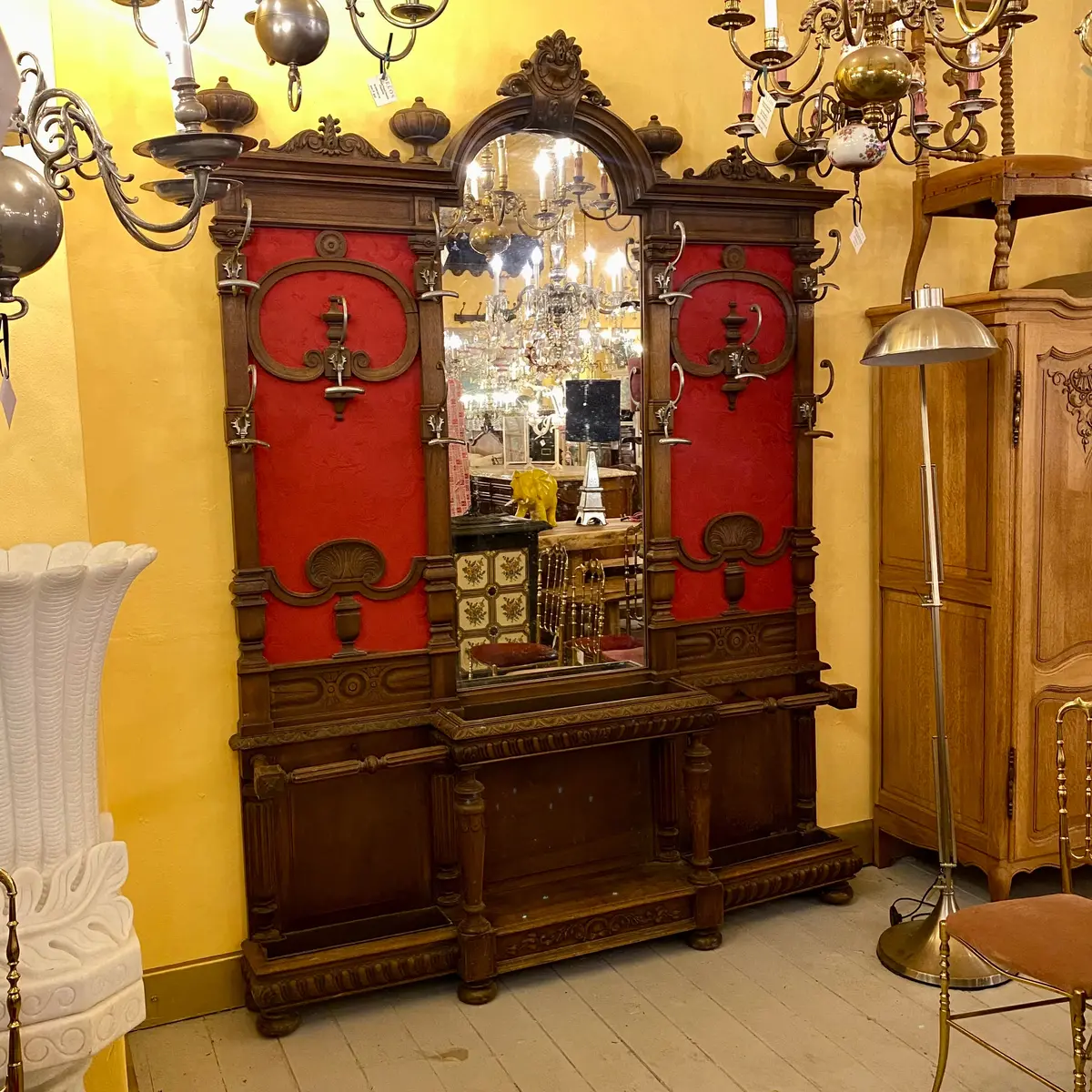 Antique Oak Hall Stand - Sold 1