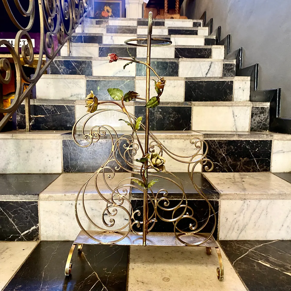 Elegant Wrought Iron Magazine & Umbrella Stand - Sold 1