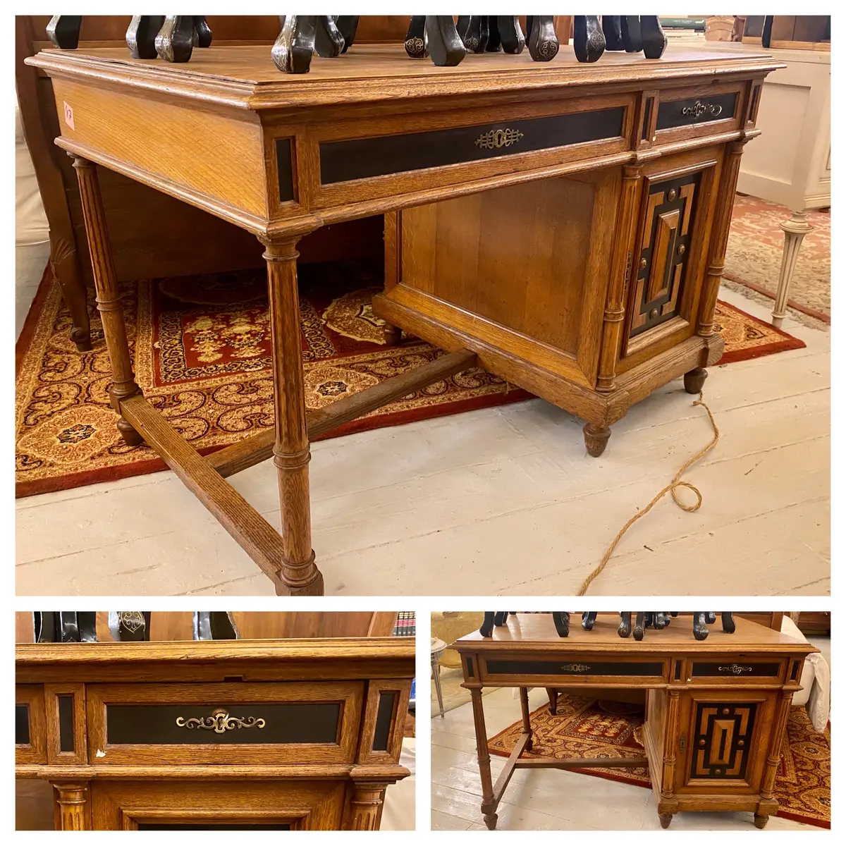 1930'S Antique Oak Desk - Sold 1