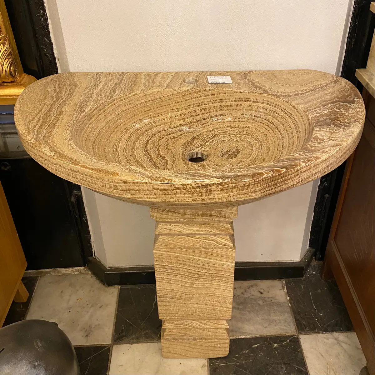 Sand Coloured Marble Wash Basin - Sold 1