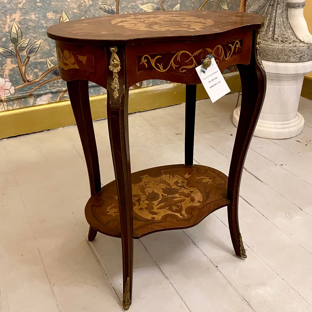 French Style Inlaid Pedestal - Sold 1