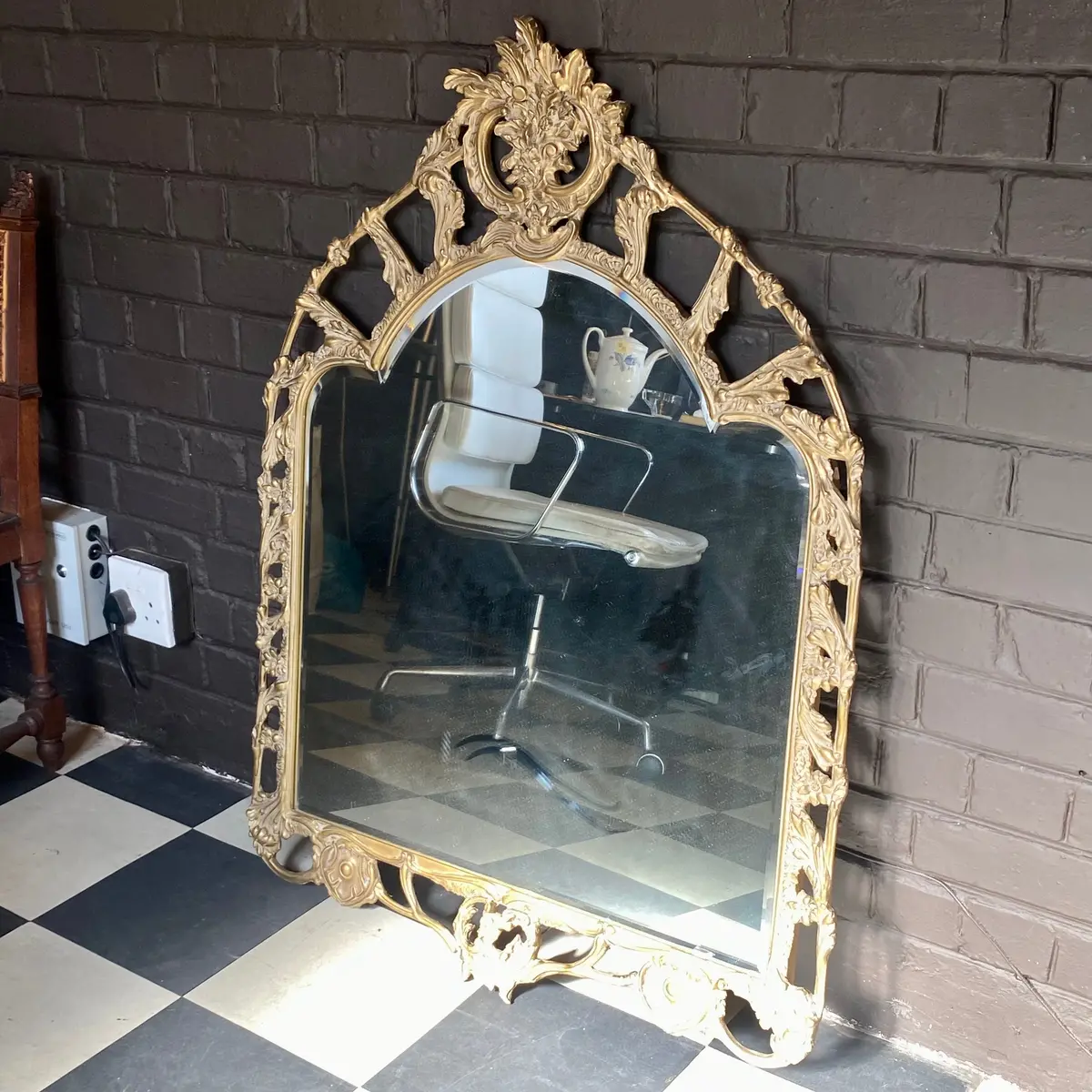 Antique French Beveled Mirror - Sold 1