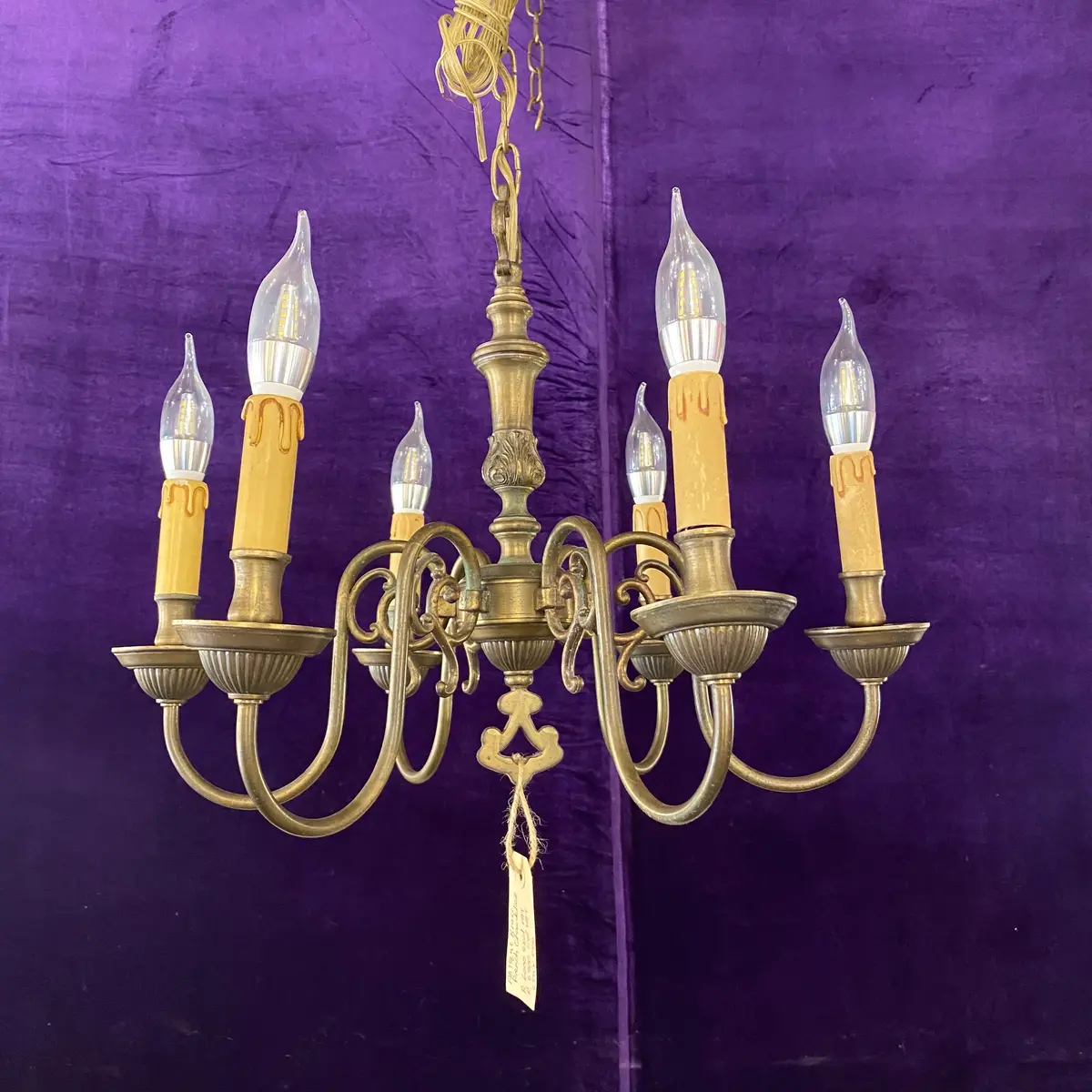 Antique Silver Plated French Chandelier - Sold 1