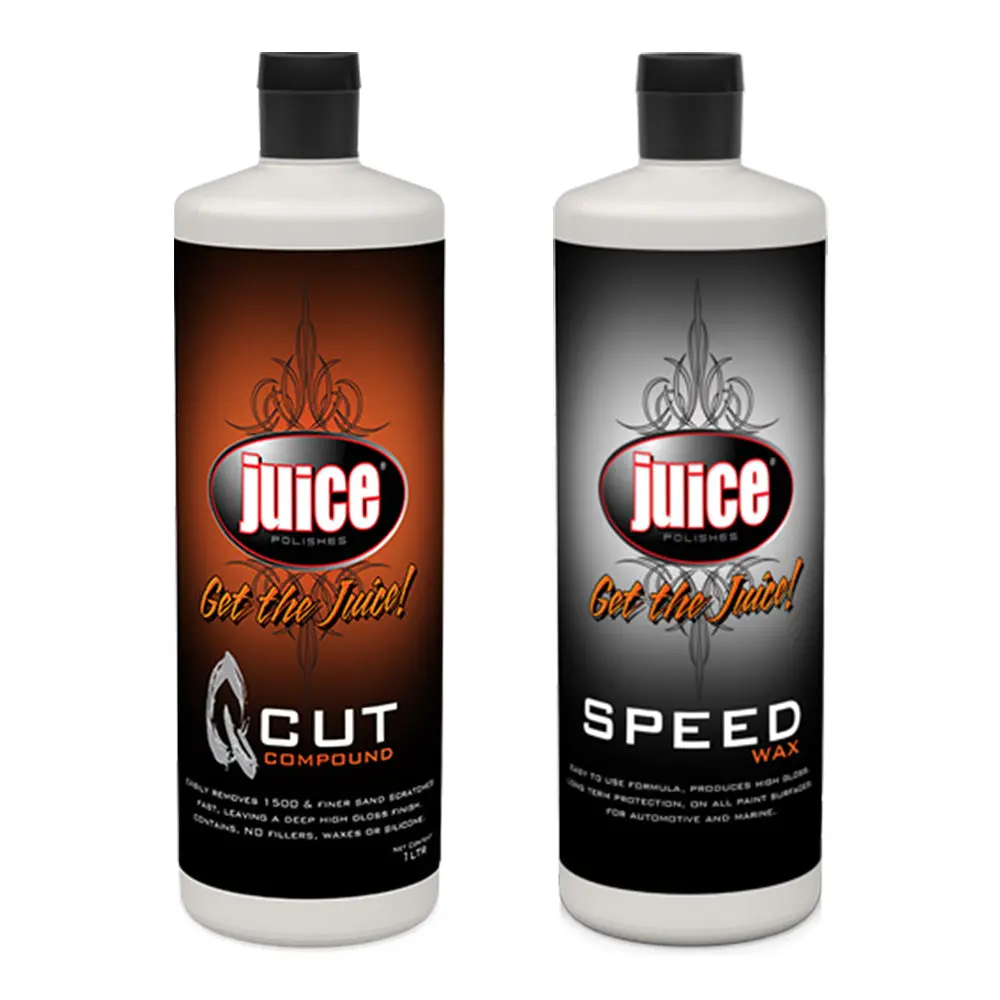 Juice Polishes Q Cut & Speed Wax 1L Cutting Compound + Polish Protection Bundle 1