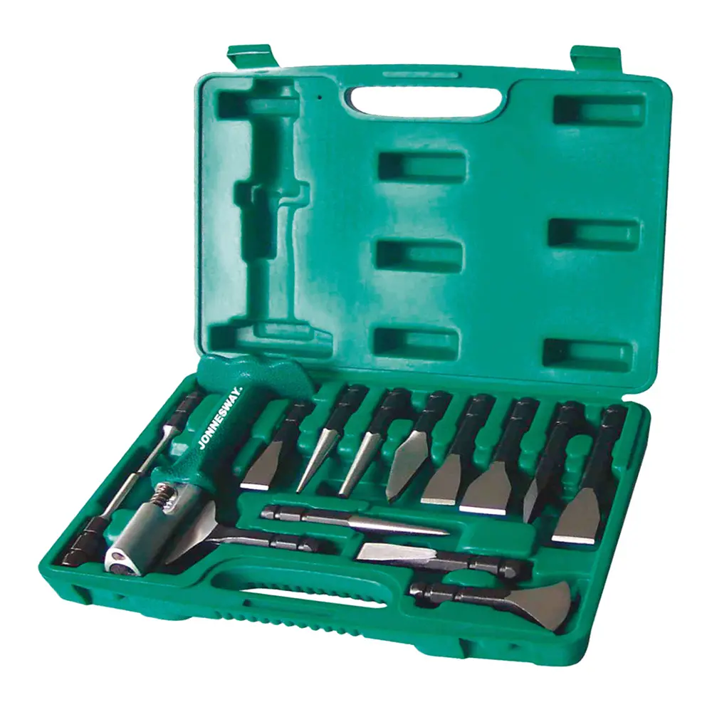 Jonnesway Interchangable All Go Chisel & Punch Tool Kit Includes 14 Cr-V Bits Tools 1